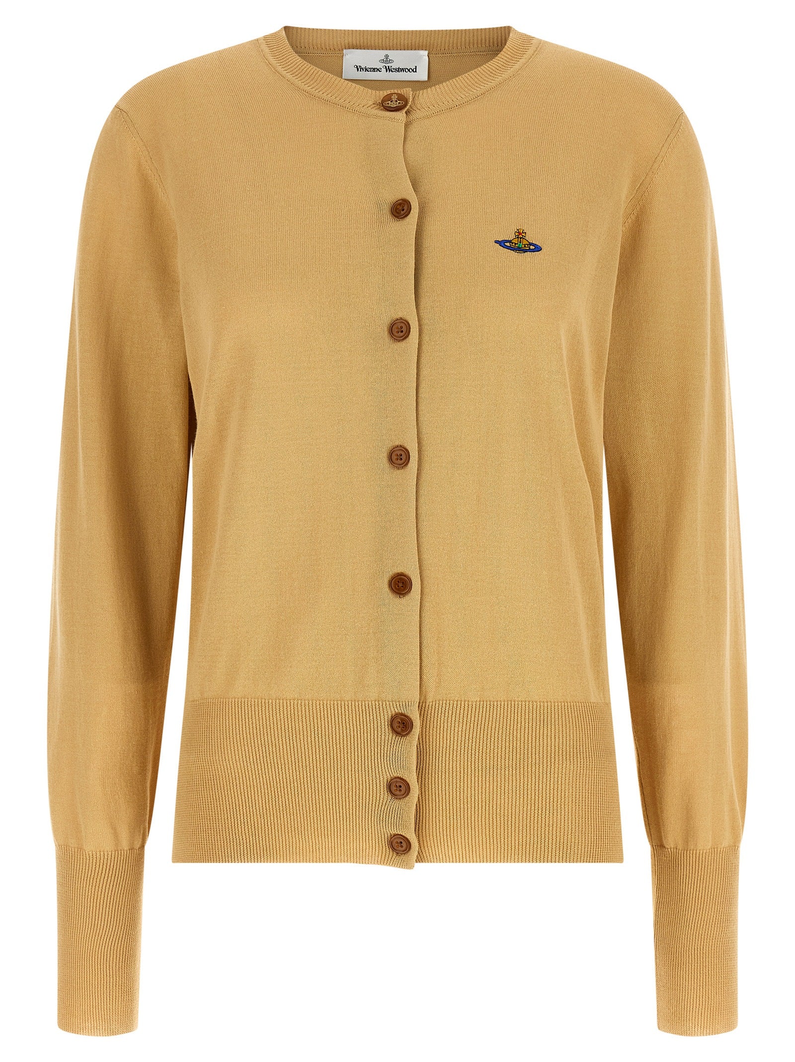 Beige Cotton Cardigan