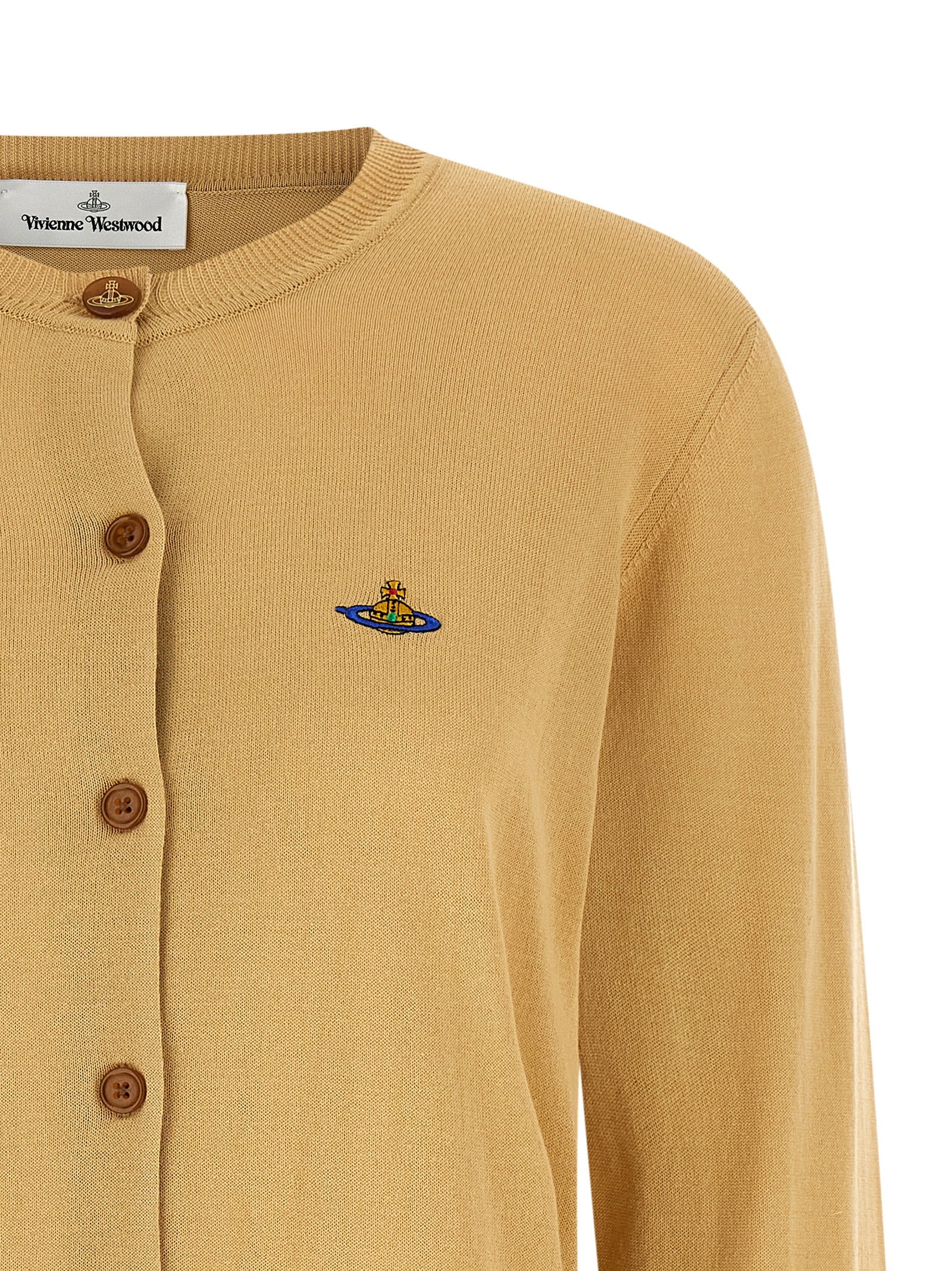 Beige Cotton Cardigan