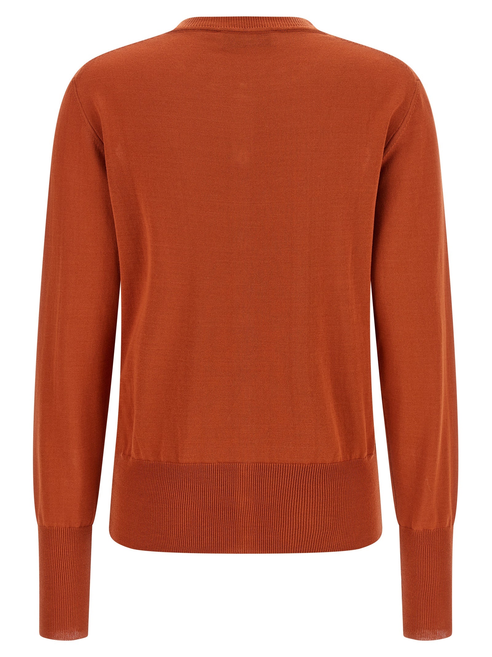 Orange Cotton Cardigan