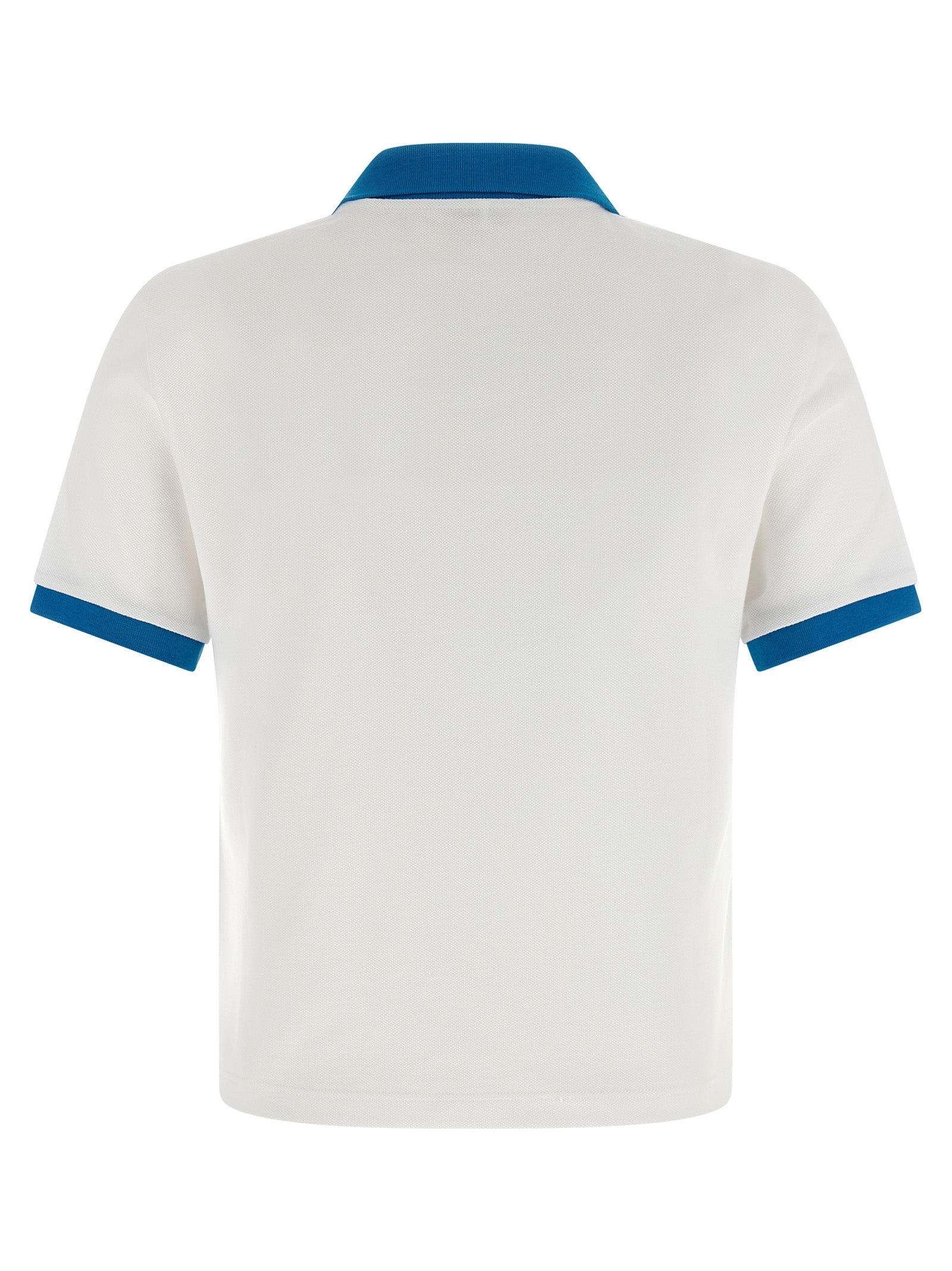 Blue Cotton Polo Shirt