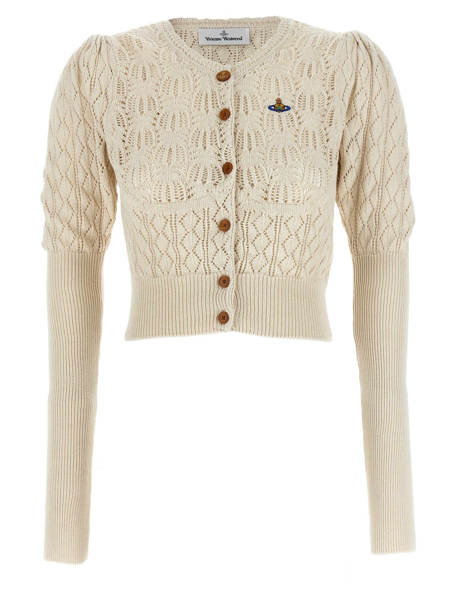 Beige Cotton Cardigan