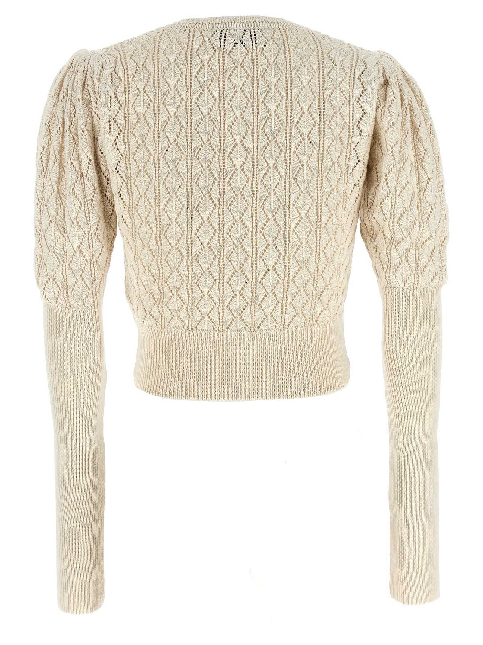 Beige Cotton Cardigan