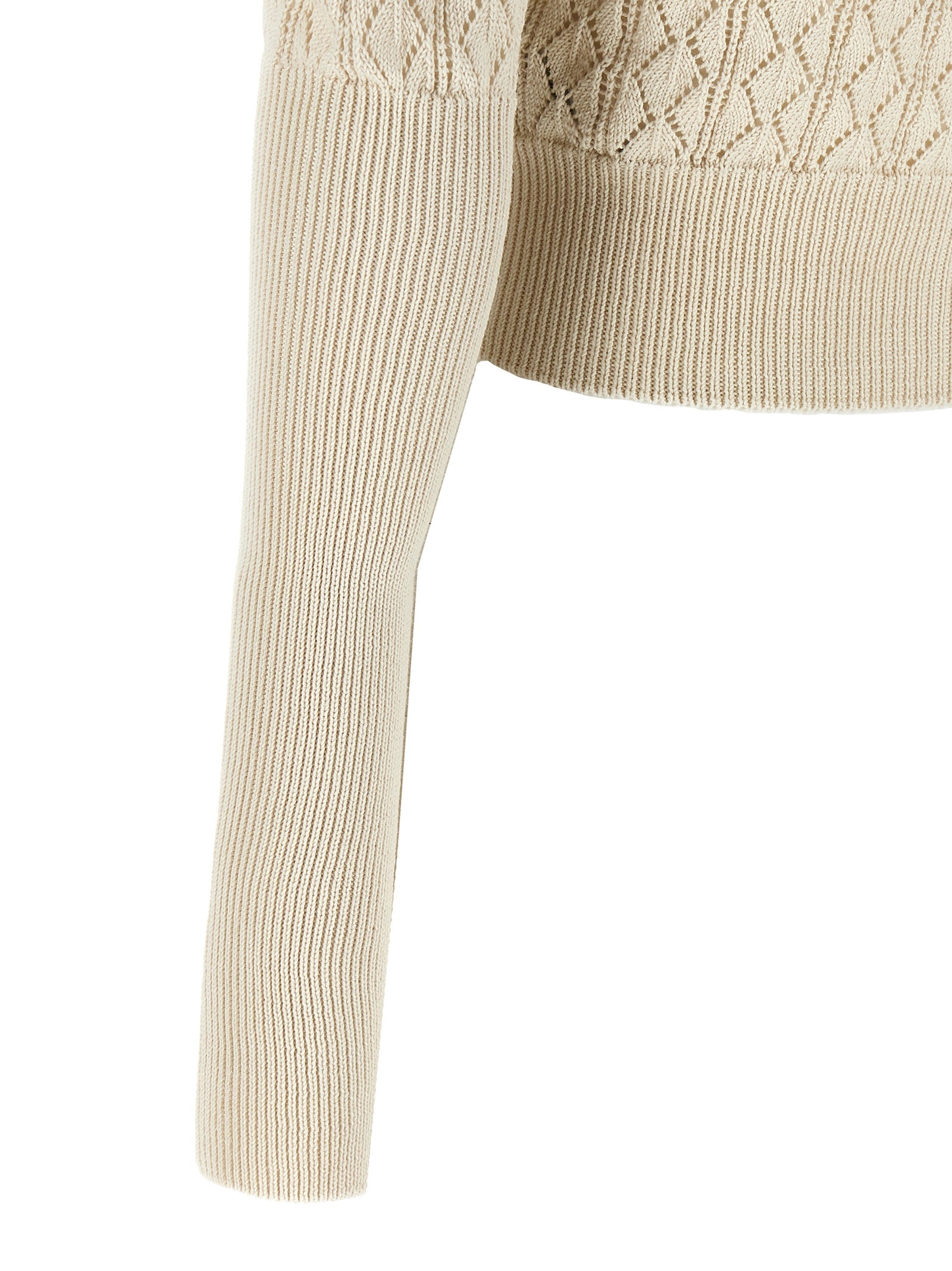 Beige Cotton Cardigan