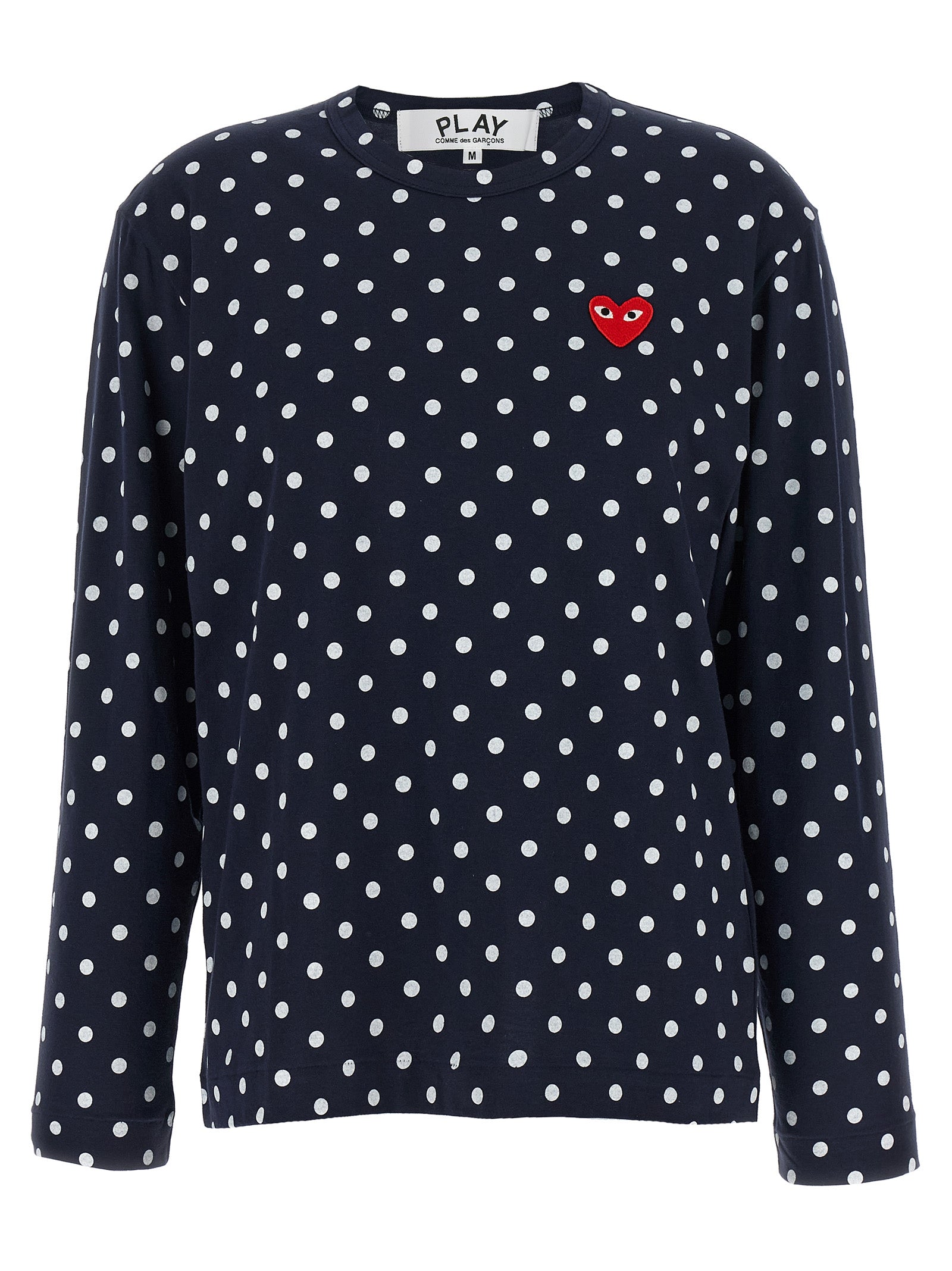 Blue Cotton Long Sleeve T-Shirt