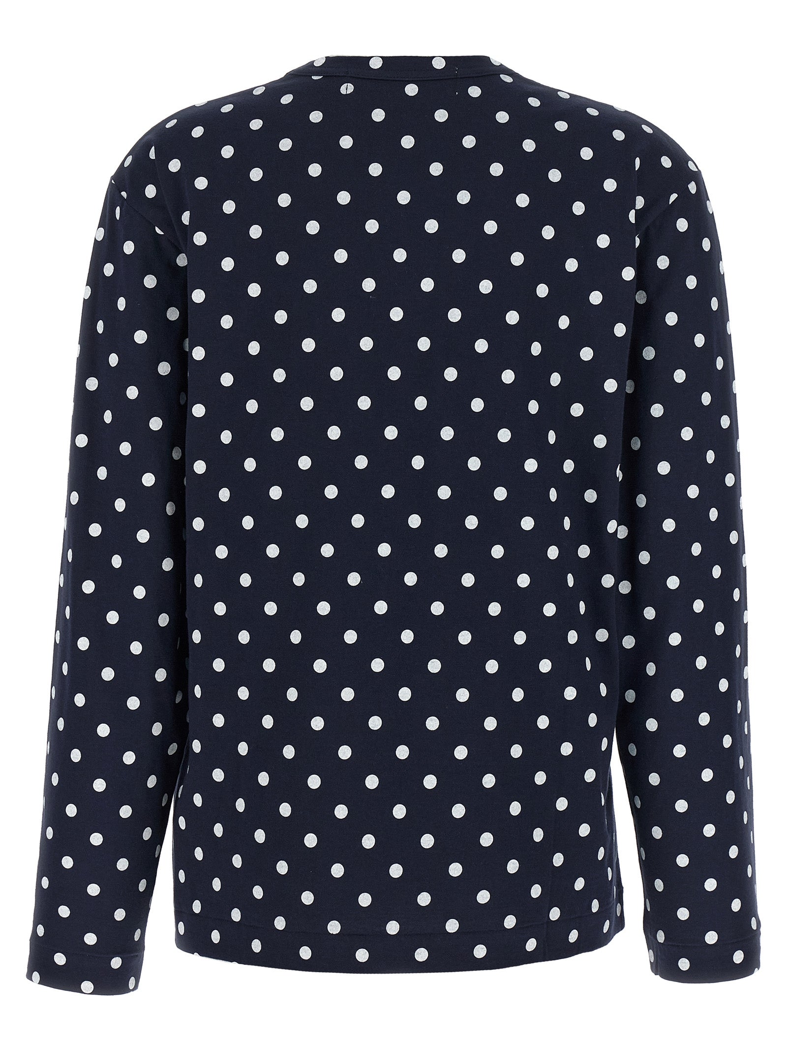 Blue Cotton Long Sleeve T-Shirt