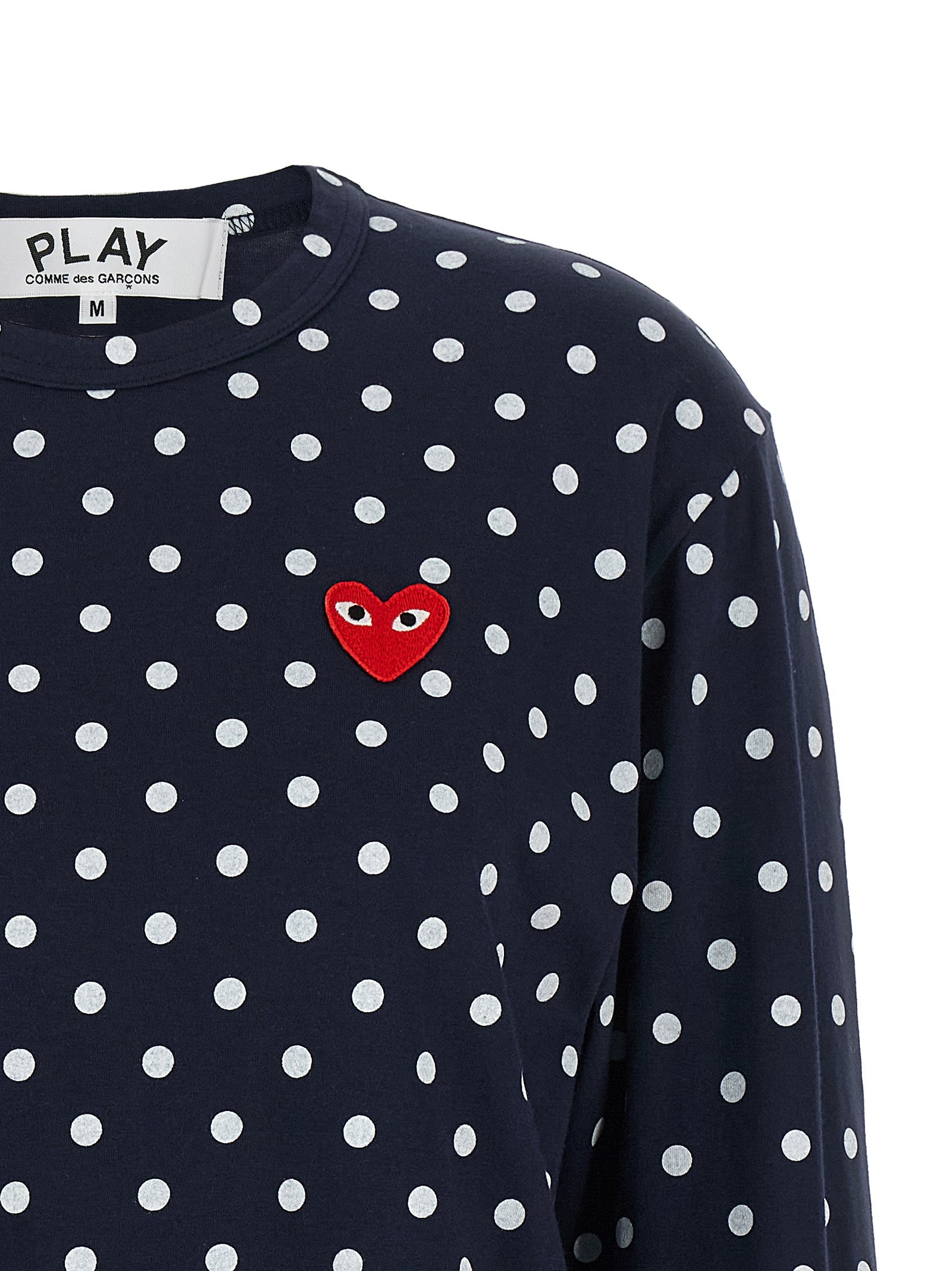 Blue Cotton Long Sleeve T-Shirt