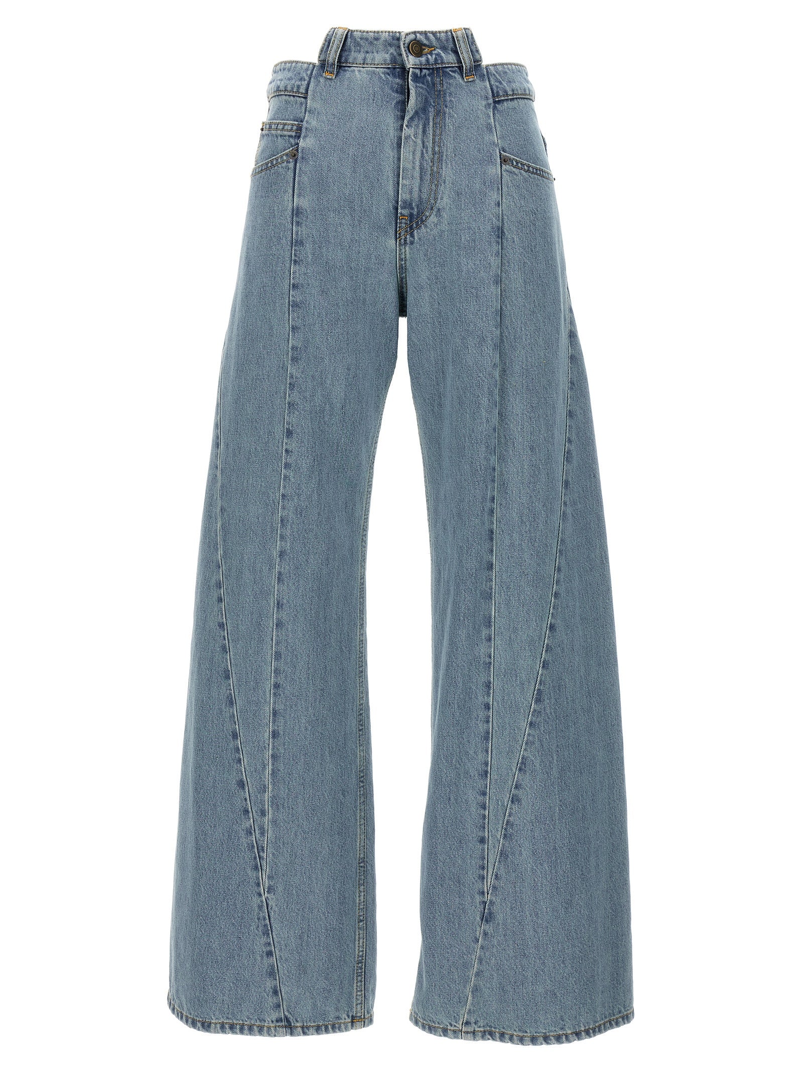 Blue Cotton Jeans Denim