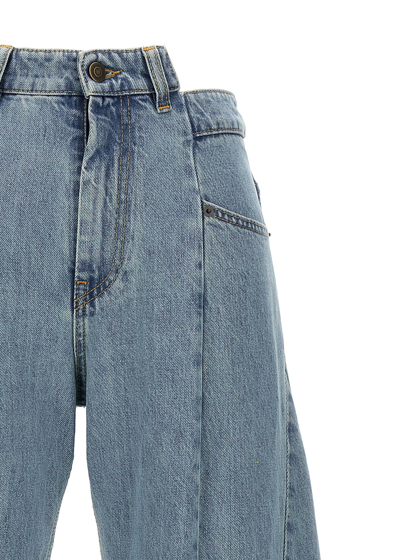 Blue Cotton Jeans Denim