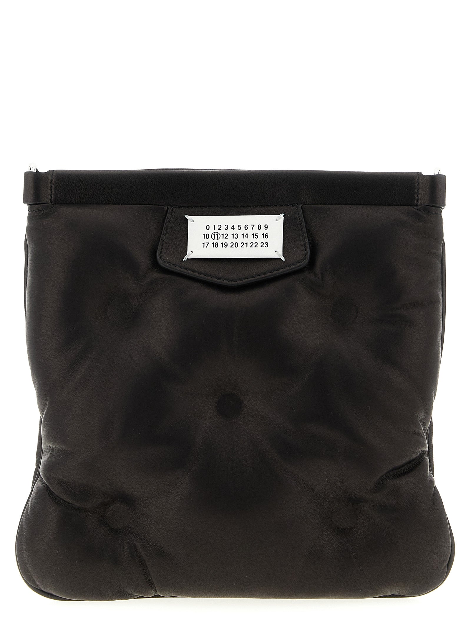 Black Lambskin Crossbody Bag