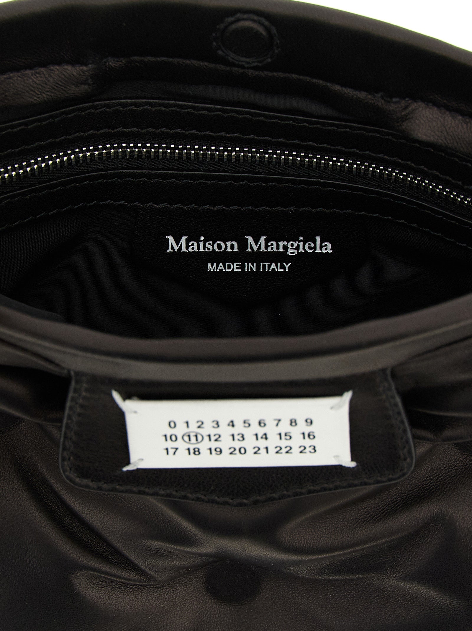 Black Lambskin Crossbody Bag