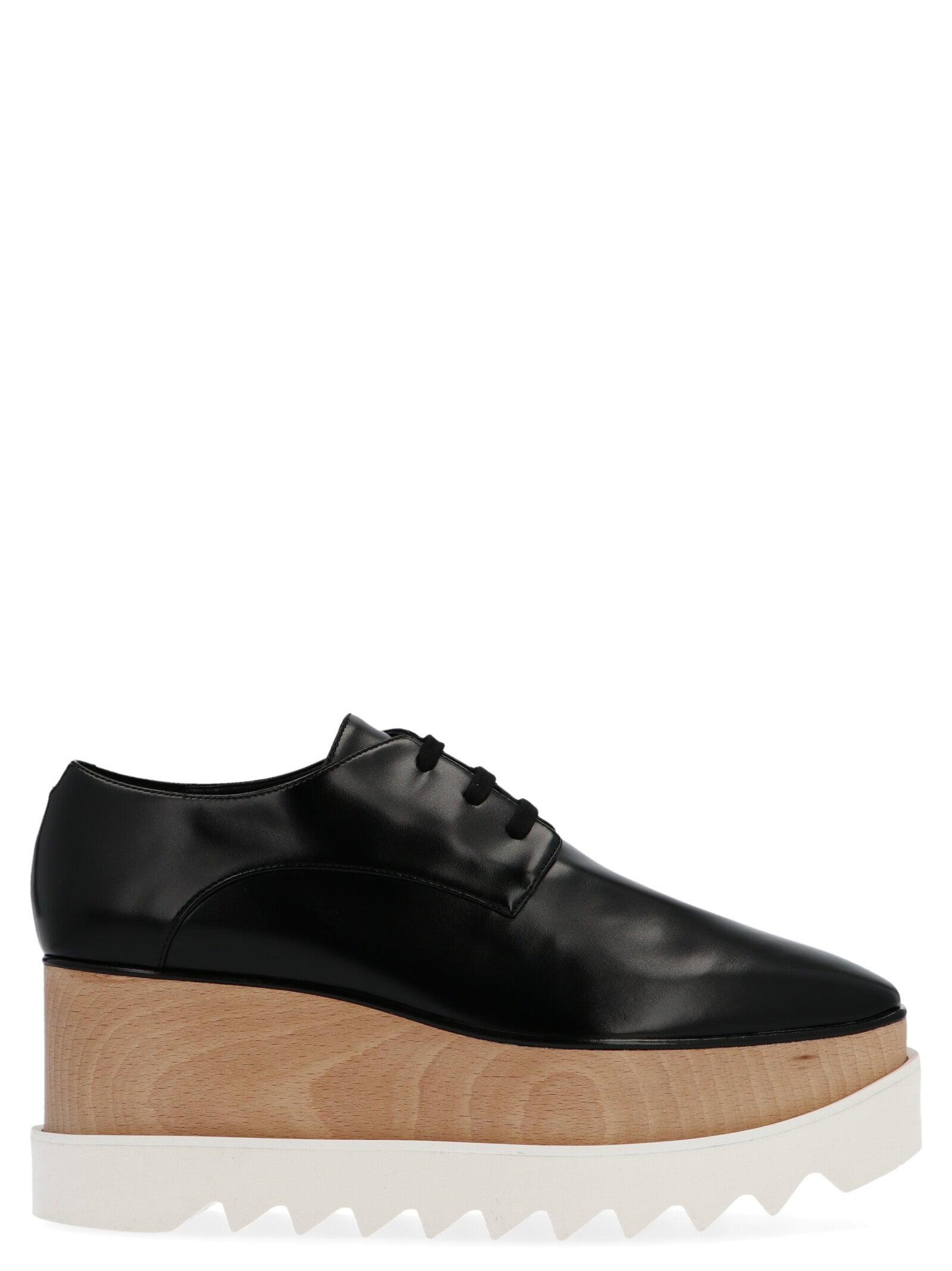 Black Polyethylene Wedge Sandals
