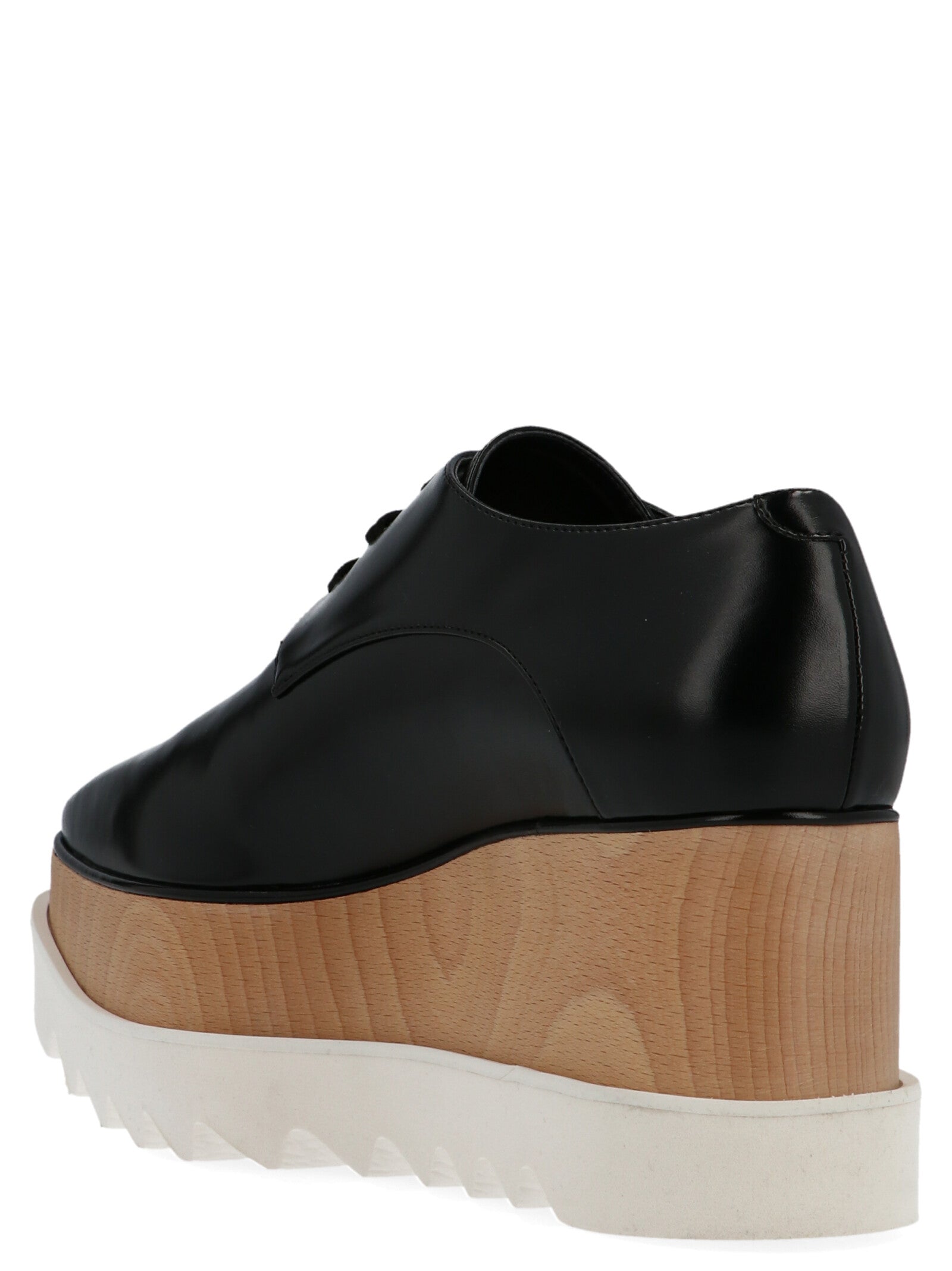 Black Polyethylene Wedge Sandals