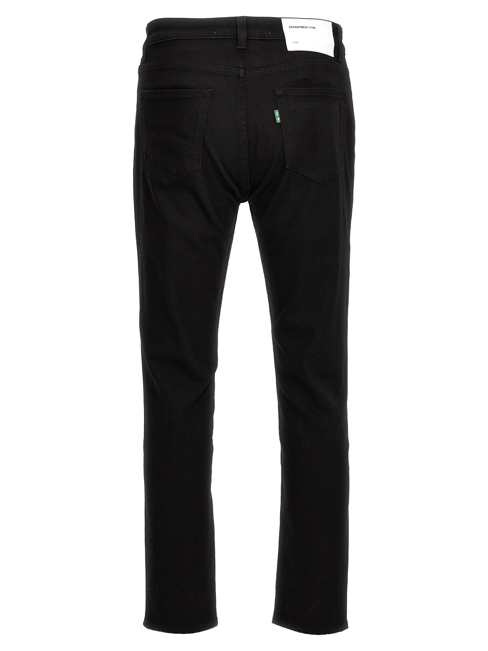 Black Cotton Skinny Jeans