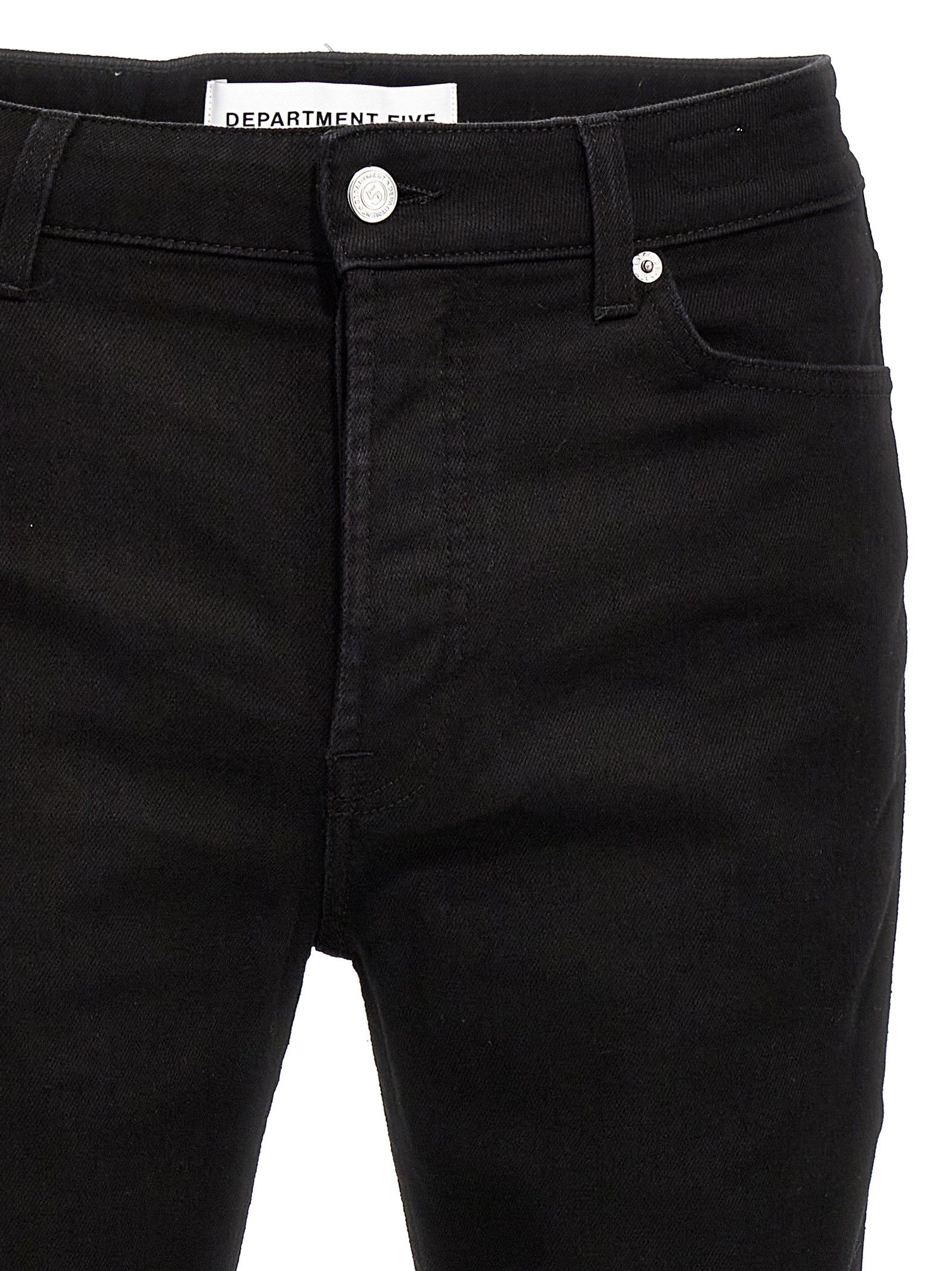Black Cotton Skinny Jeans