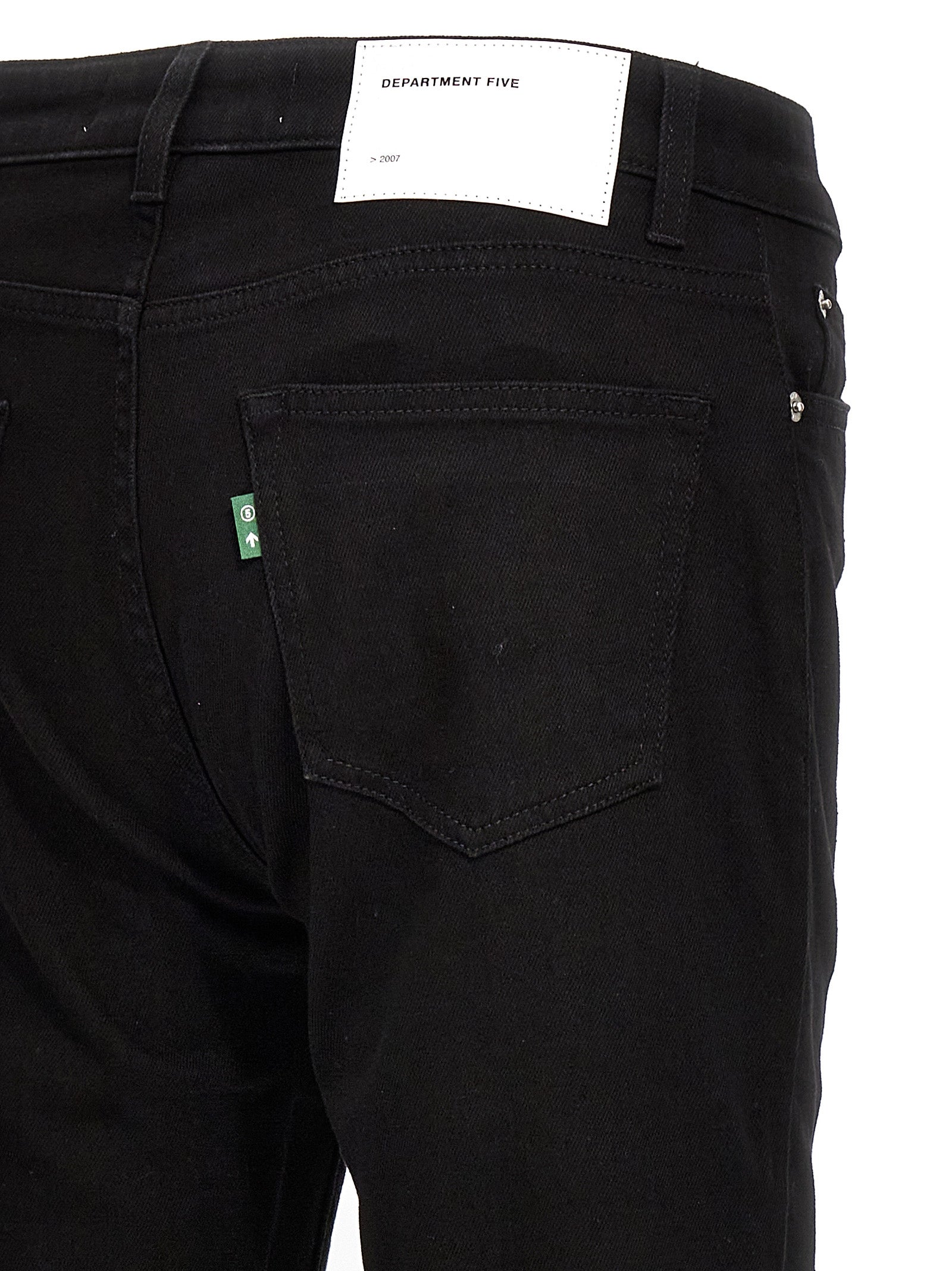 Black Cotton Skinny Jeans