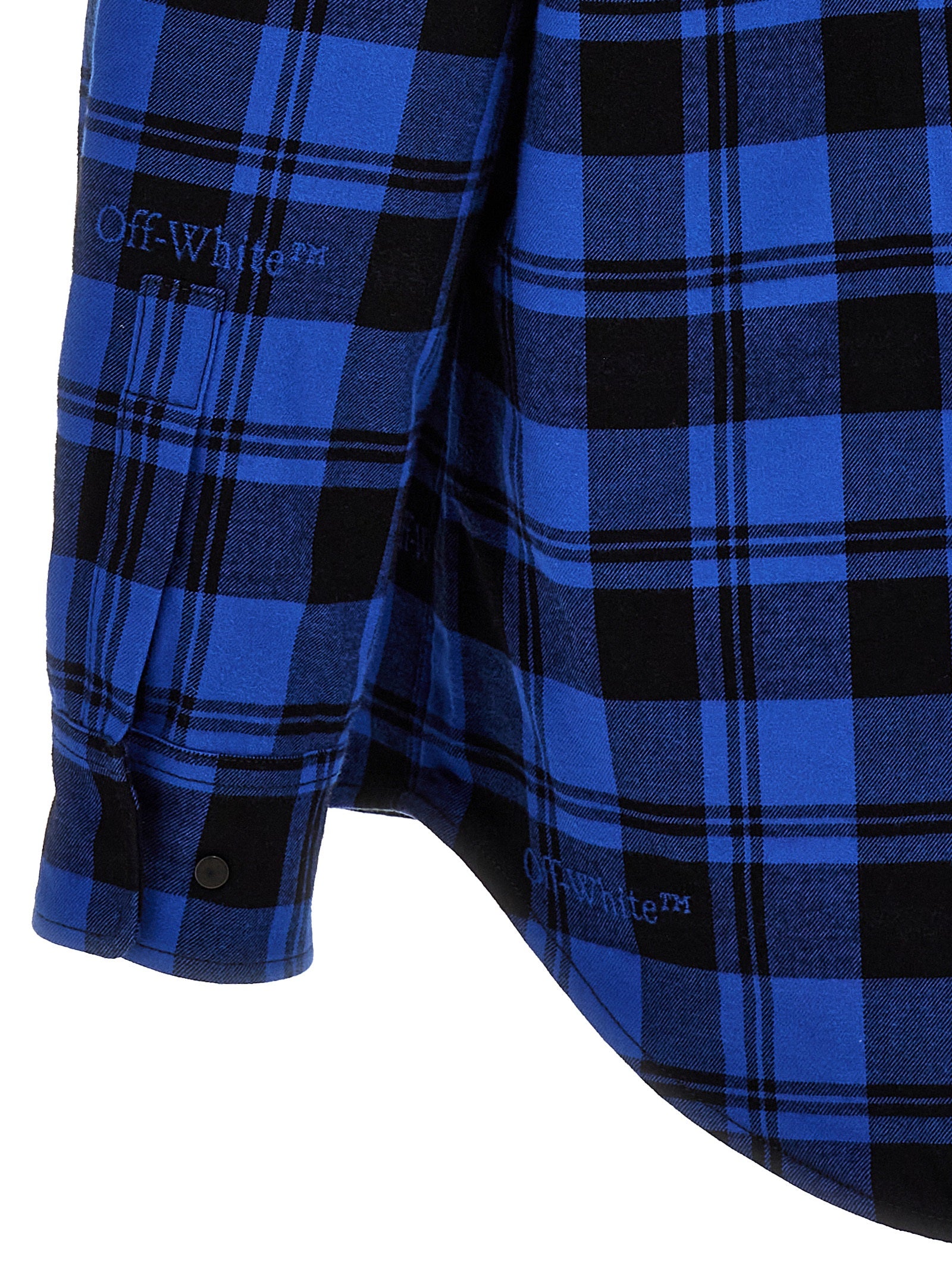 Blue Cotton Pattern Shirt