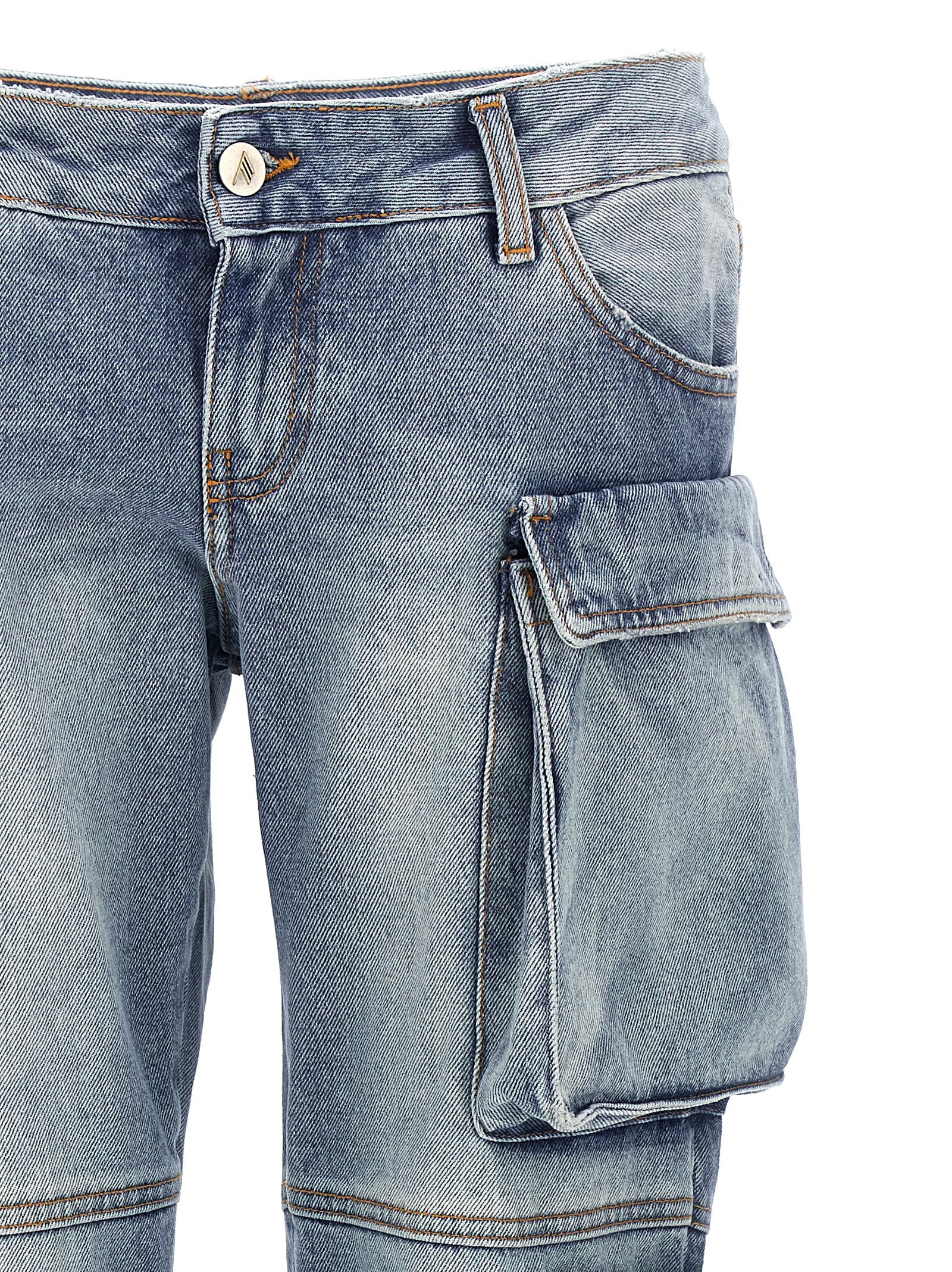 Blue Cotton Jeans Denim