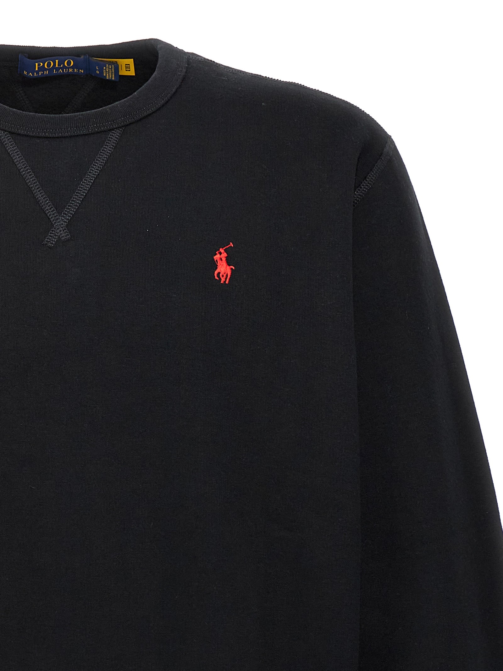 Black Cotton Sweatshirt