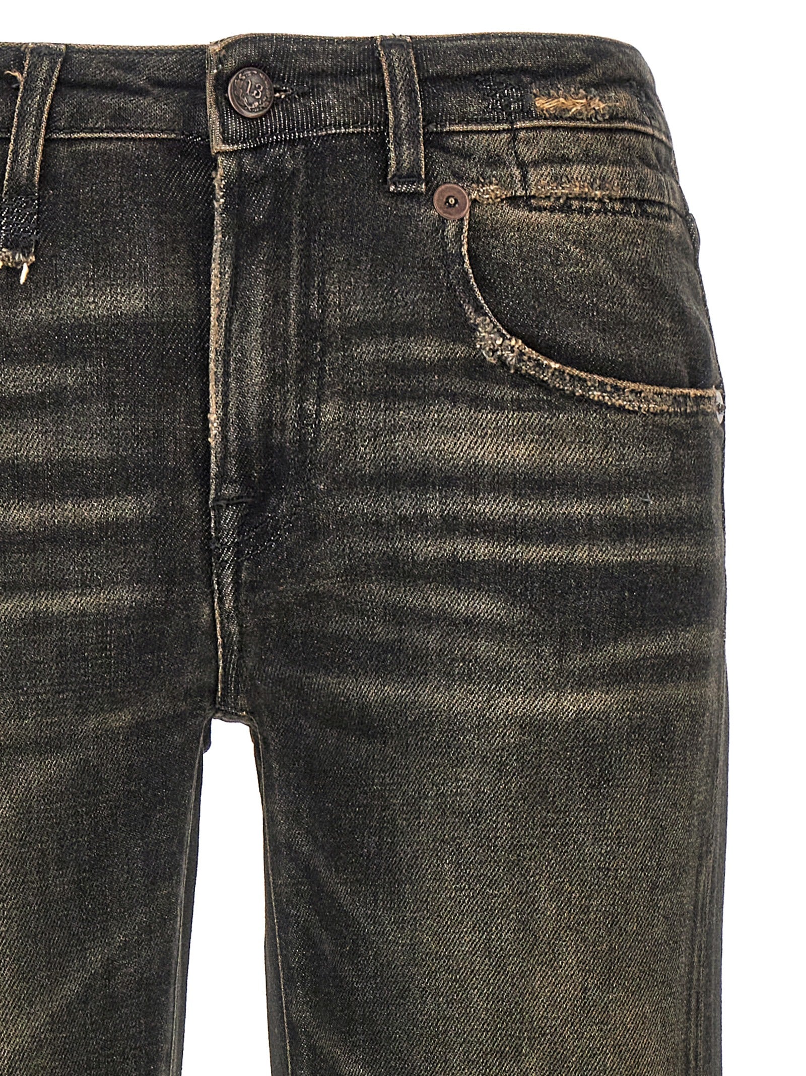 Black Cotton Boyfriend Jeans
