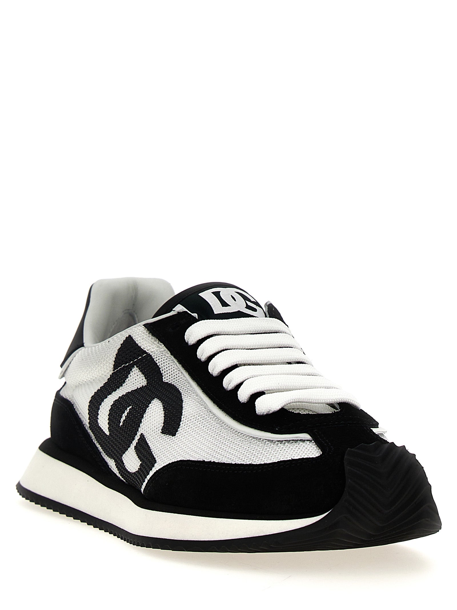 Bicolor Calfskin Athletic Sneakers
