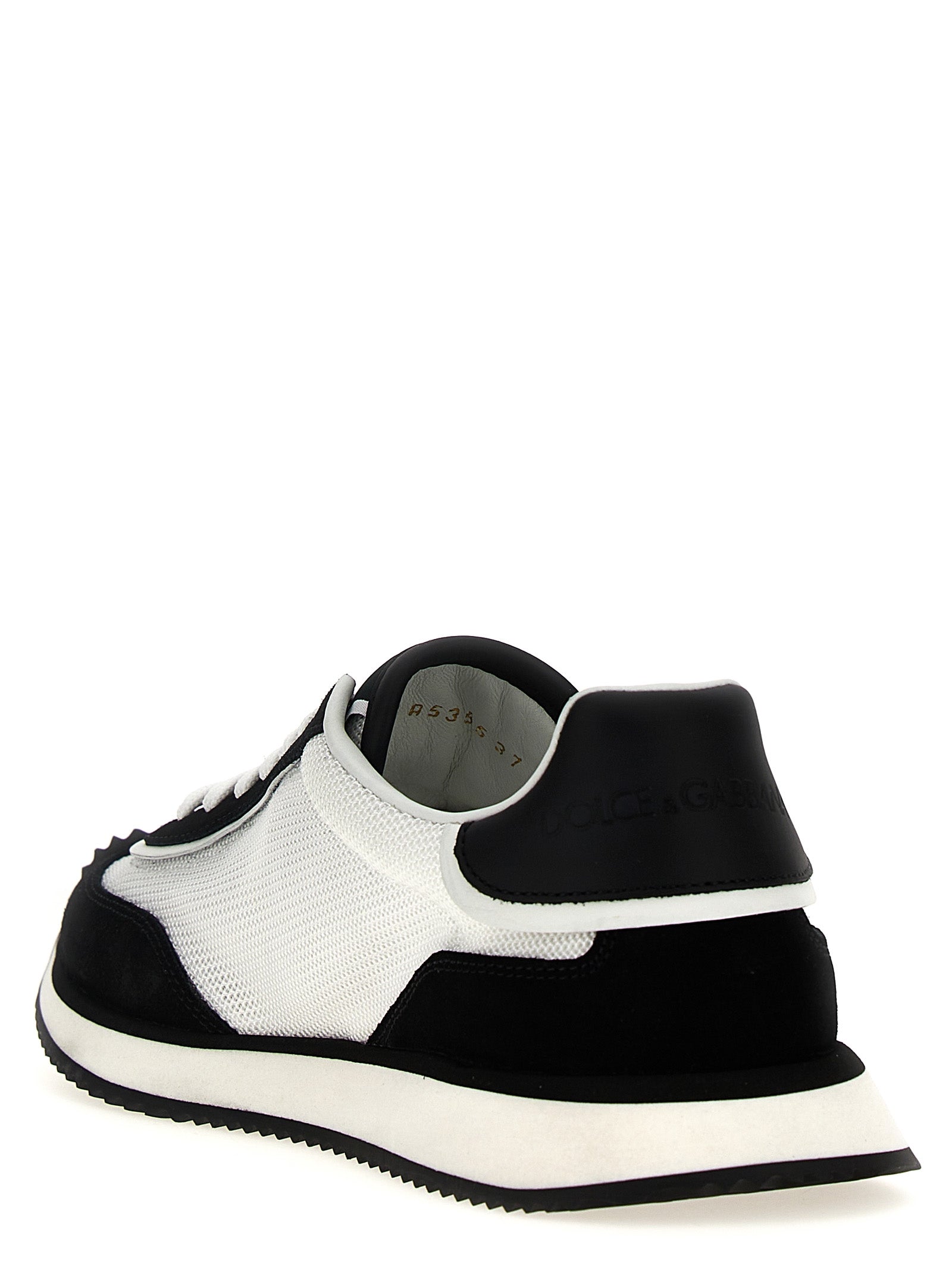 Bicolor Calfskin Athletic Sneakers