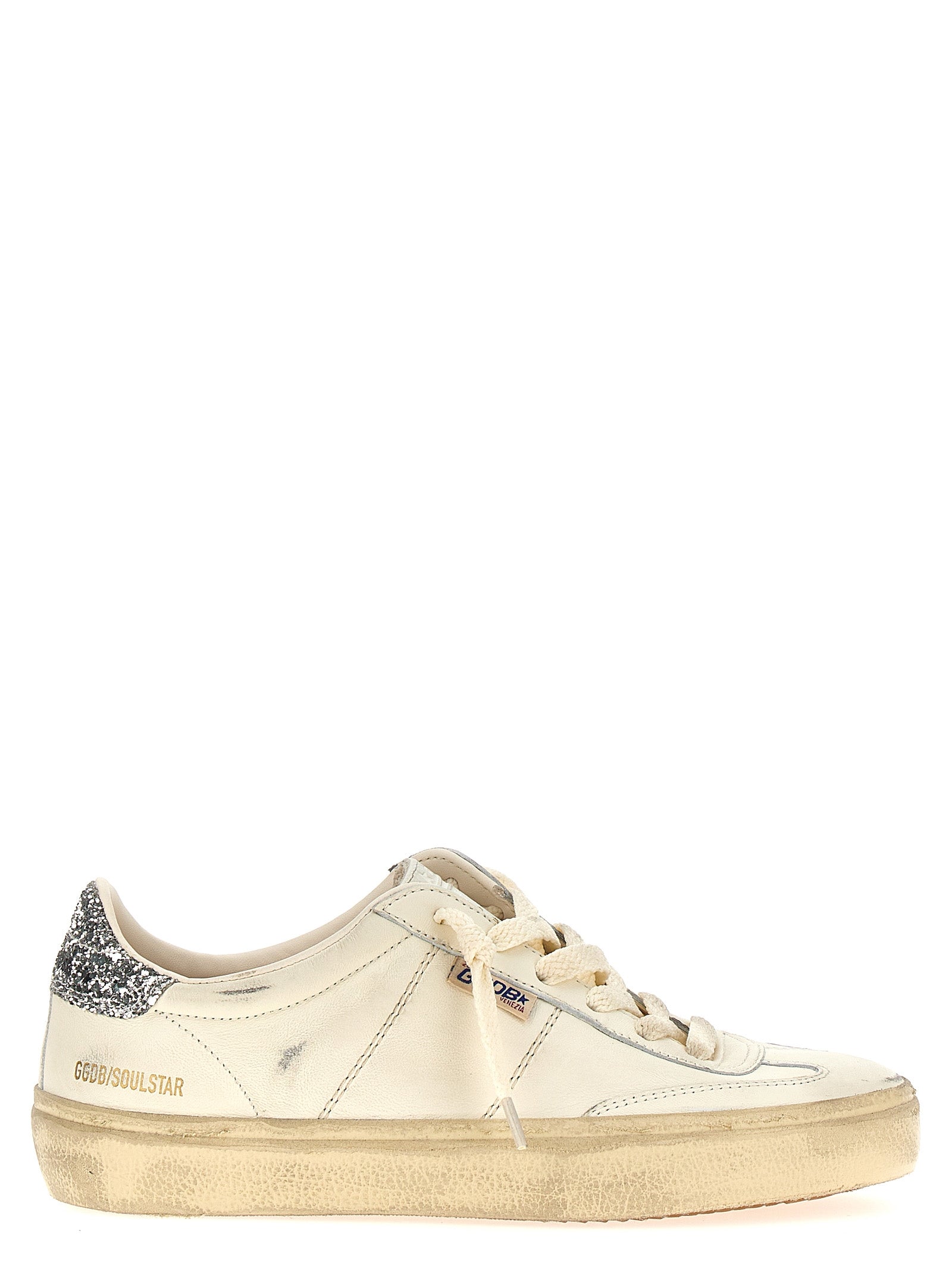 White Lamb Leather Low Top Sneakers