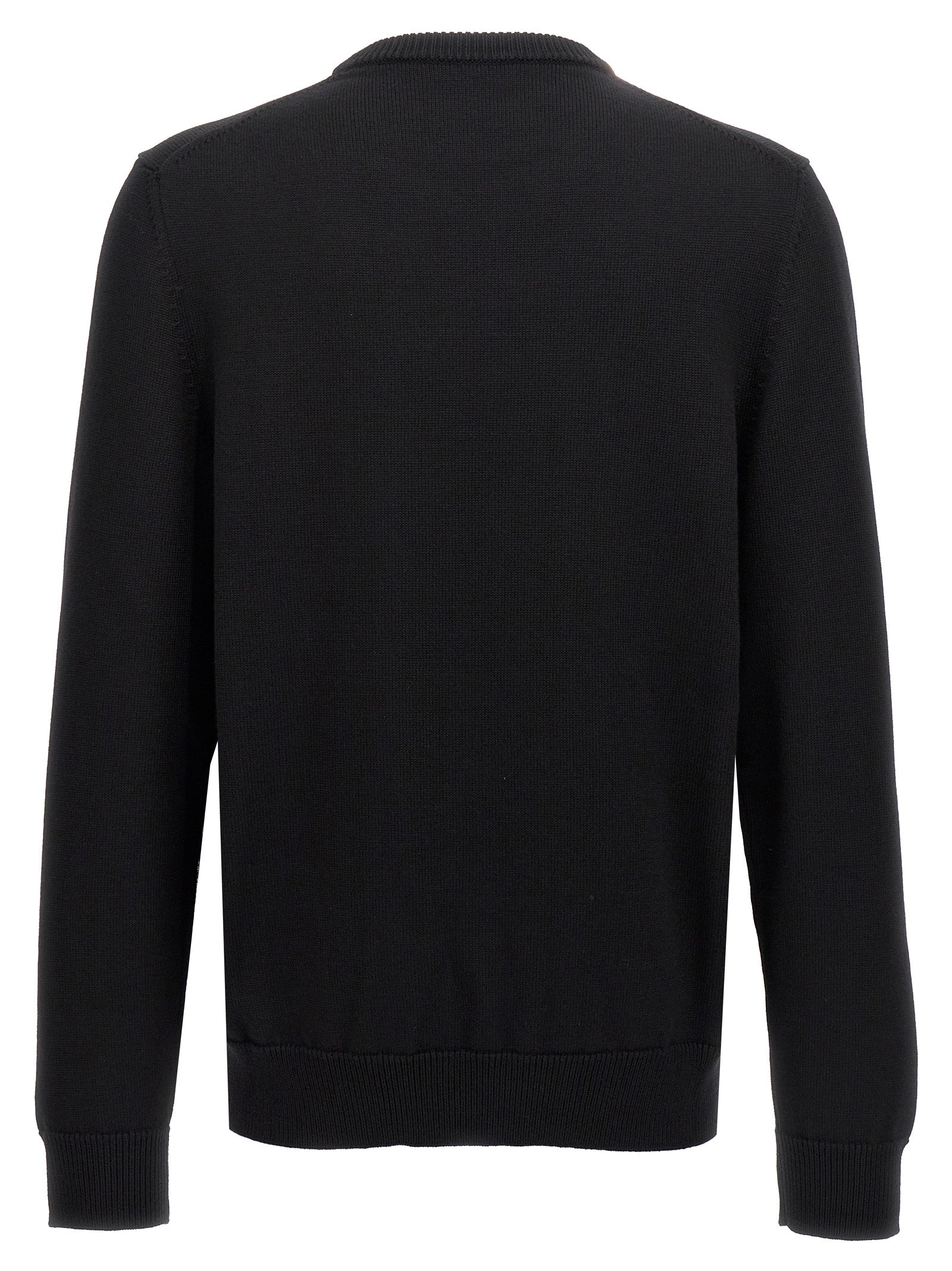 Black Virgin Wool Cardigan