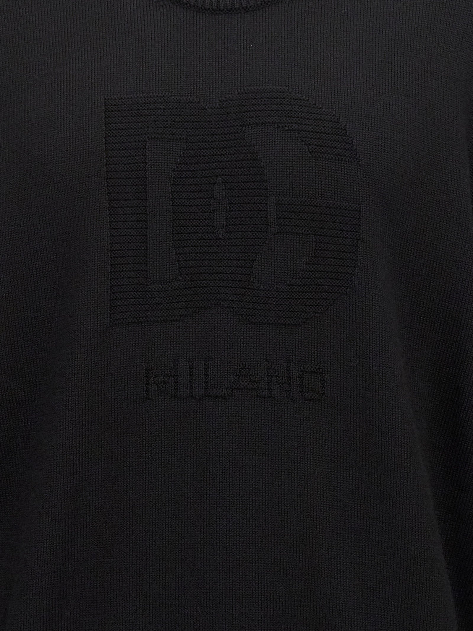 Black Virgin Wool Cardigan