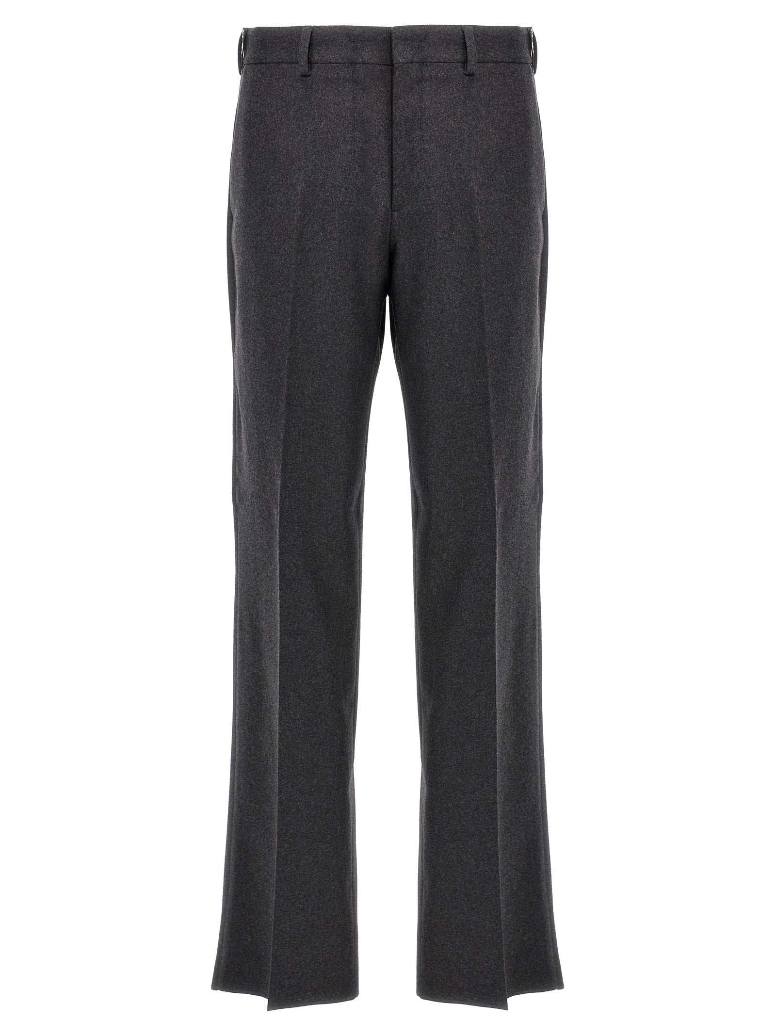 Gray Cashmere Casual Pants