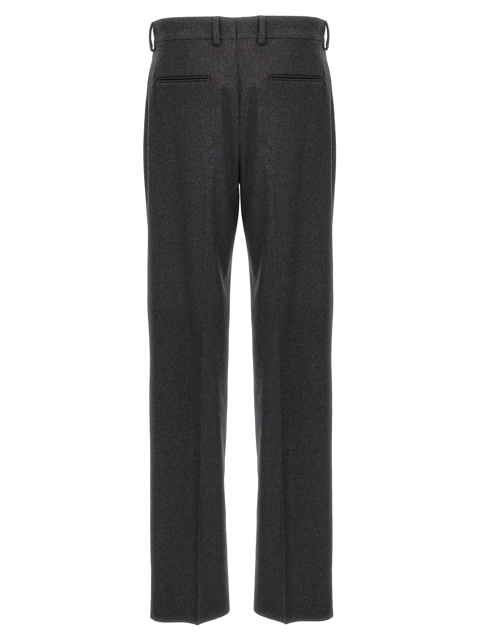Gray Cashmere Casual Pants