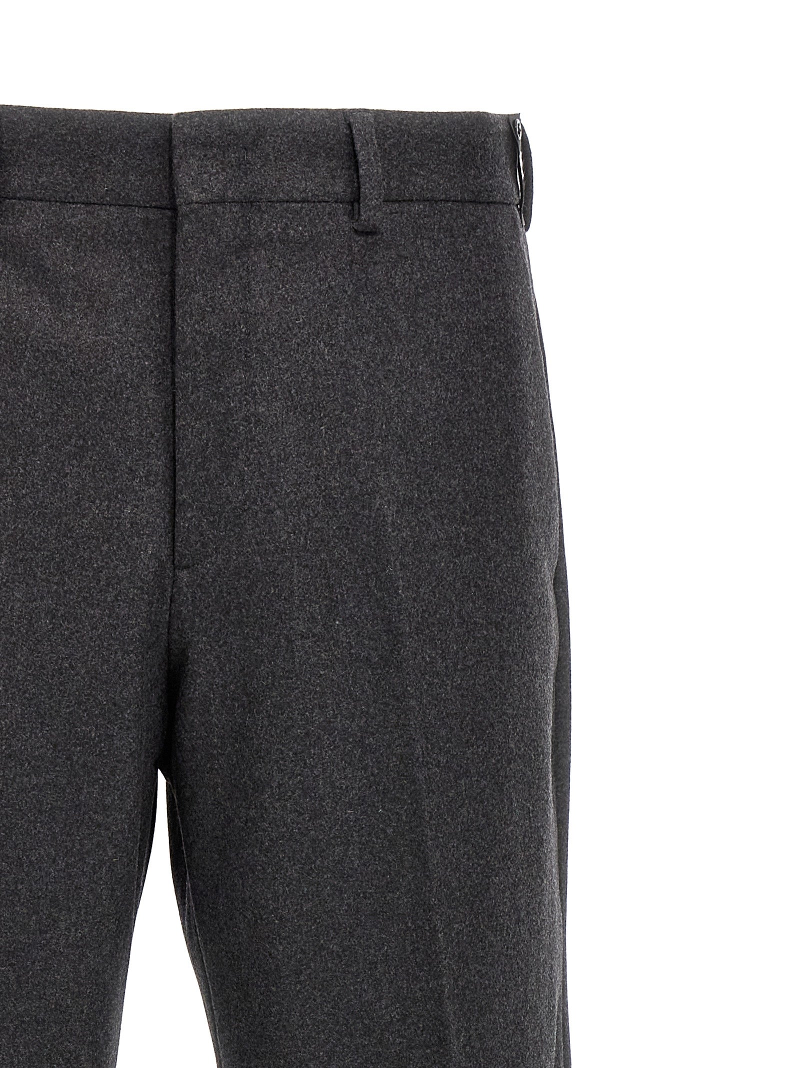 Gray Cashmere Casual Pants