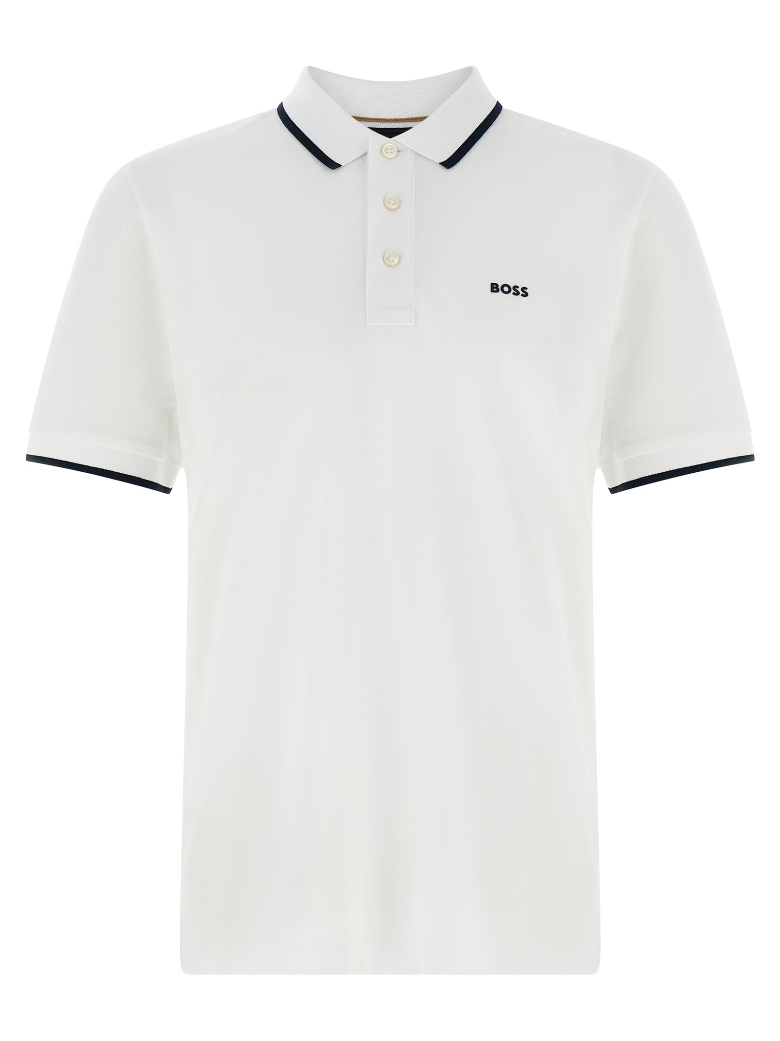 White Cotton Polo Shirt
