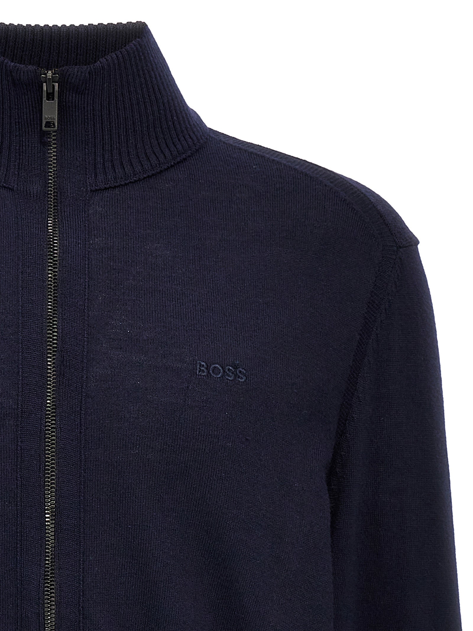 Blue Wool Cardigan