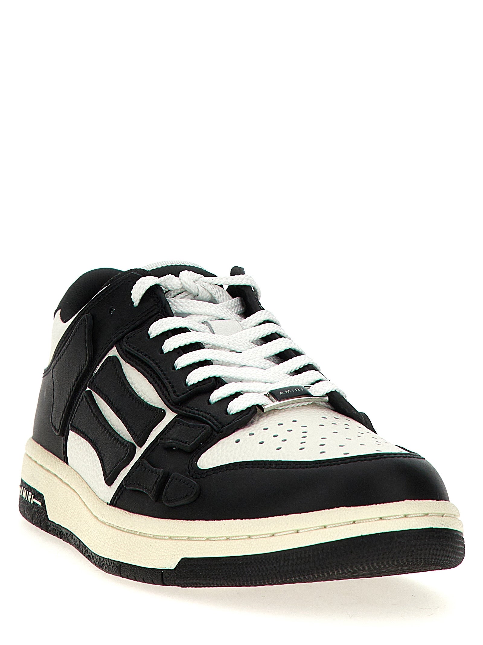 Bicolor Cowhide Low Top Sneakers