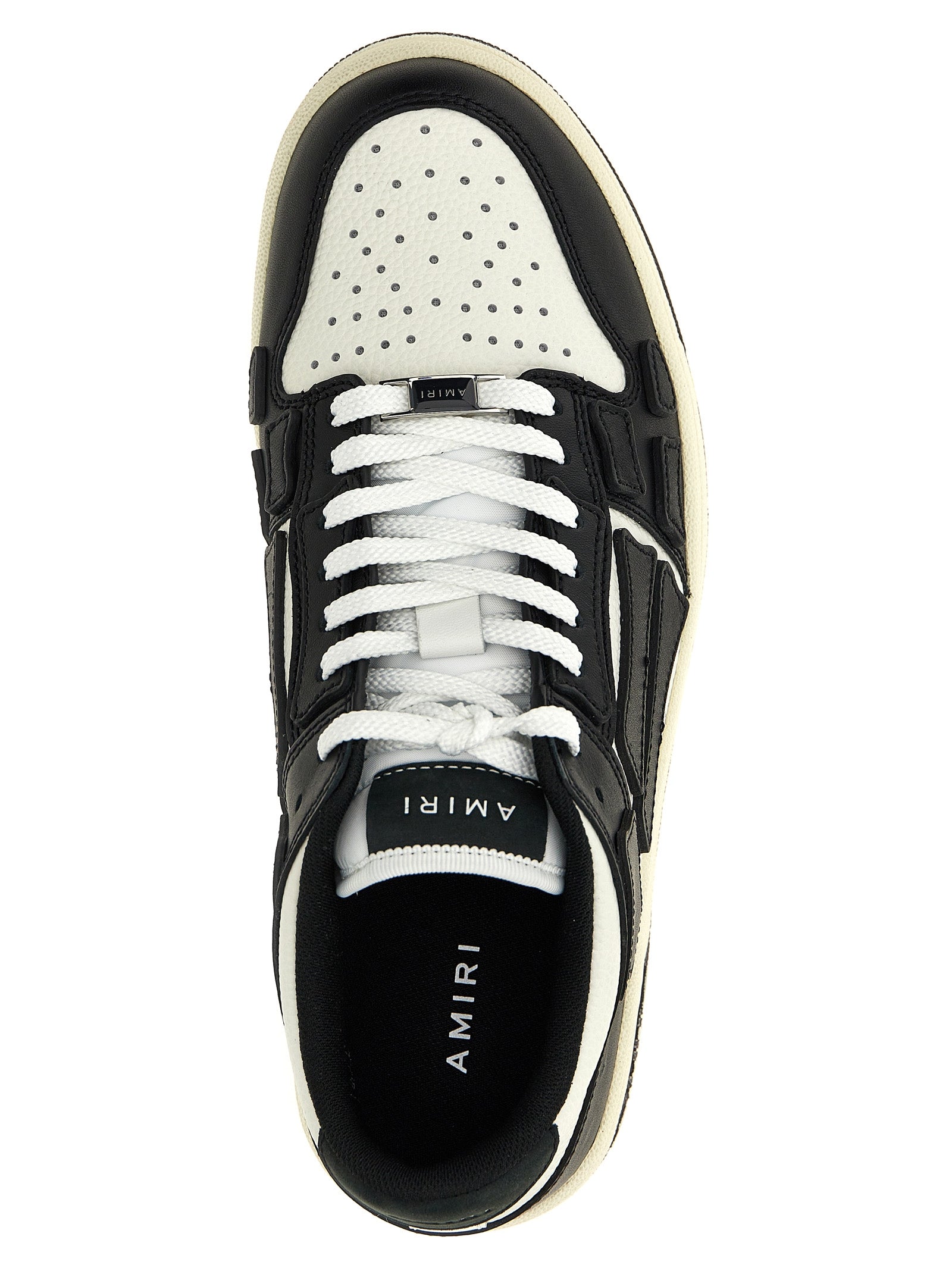 Bicolor Cowhide Low Top Sneakers