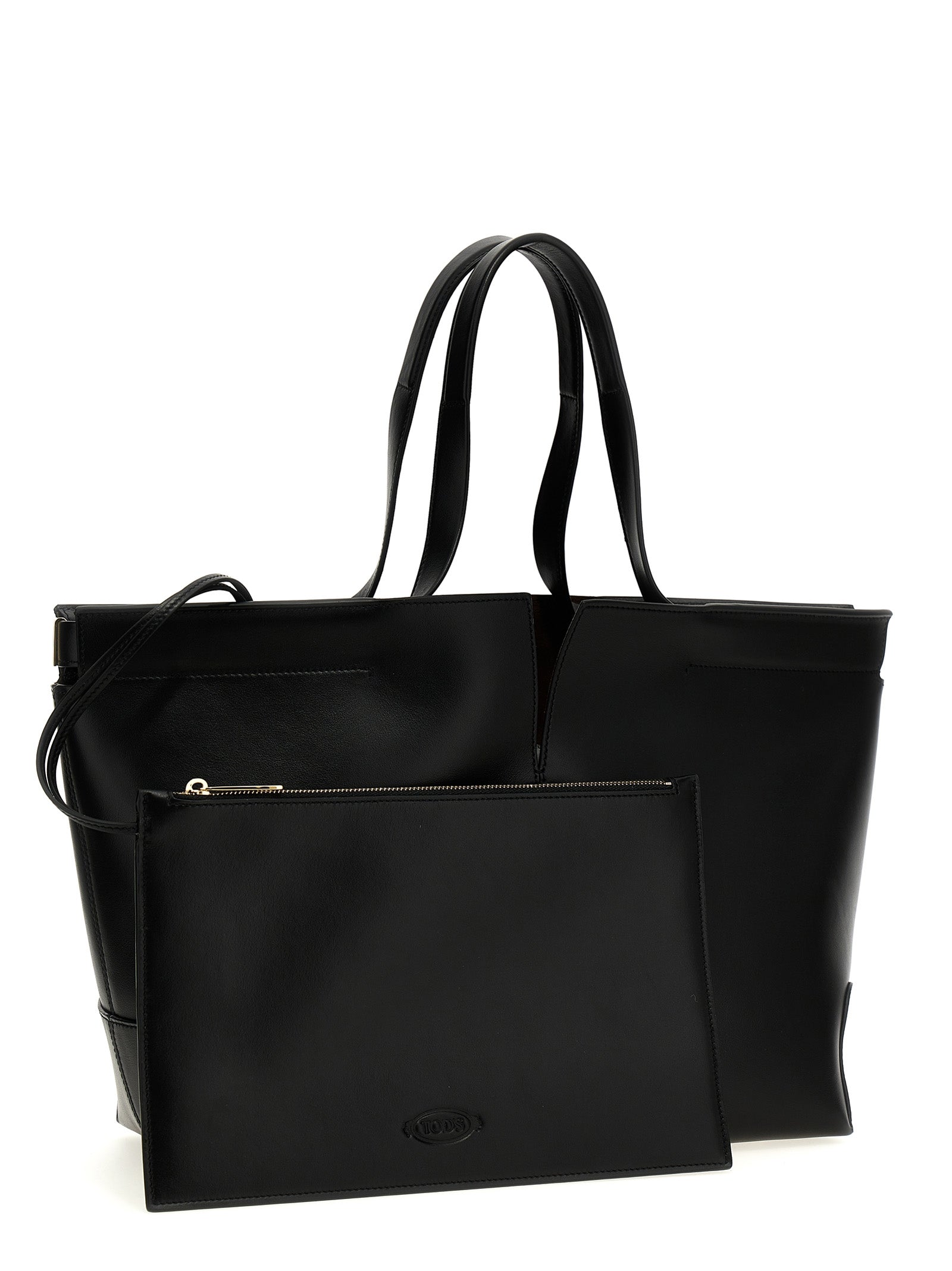 Black Calfskin Tote Bag