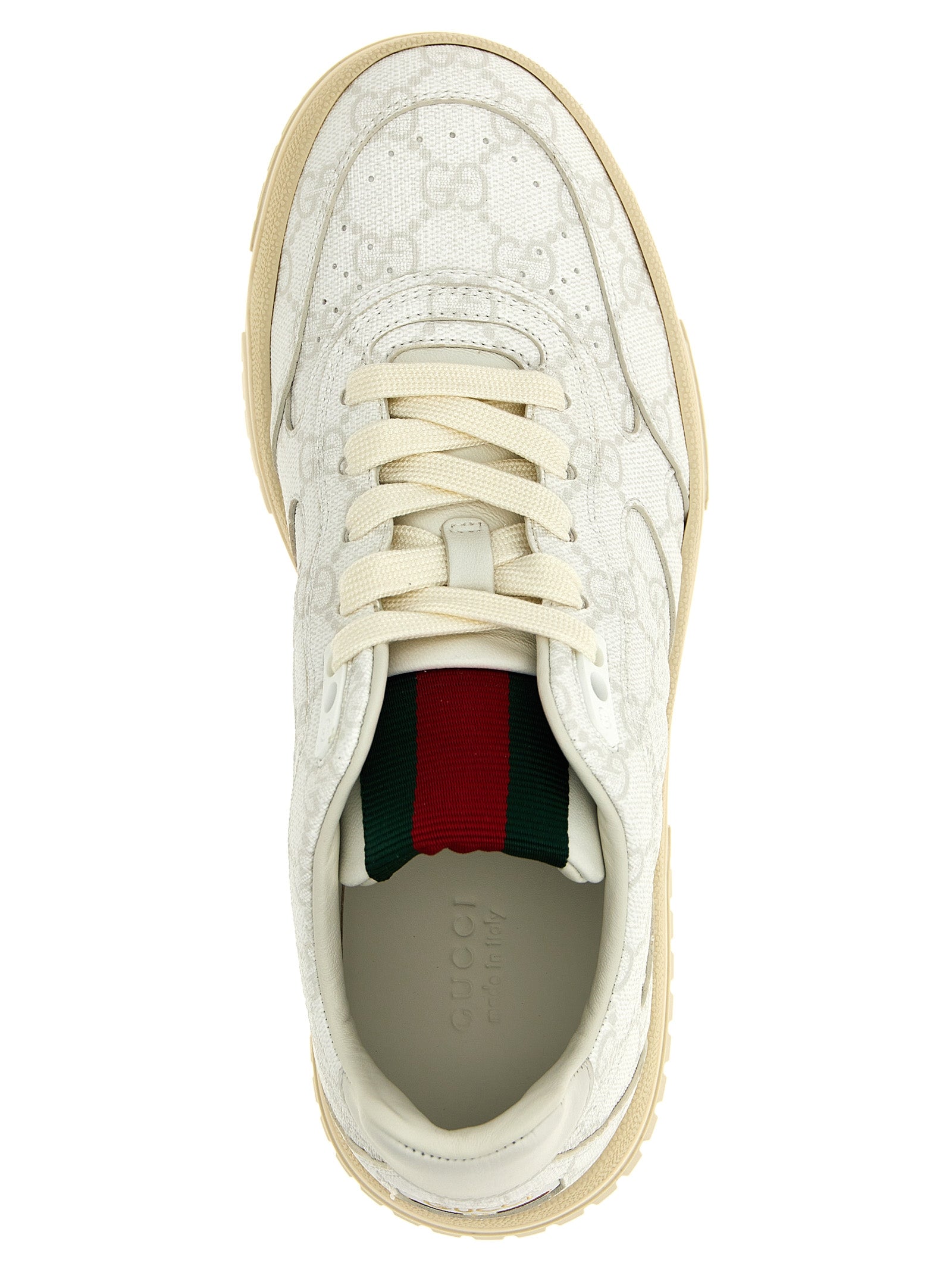 White Polyethylene Sneakers