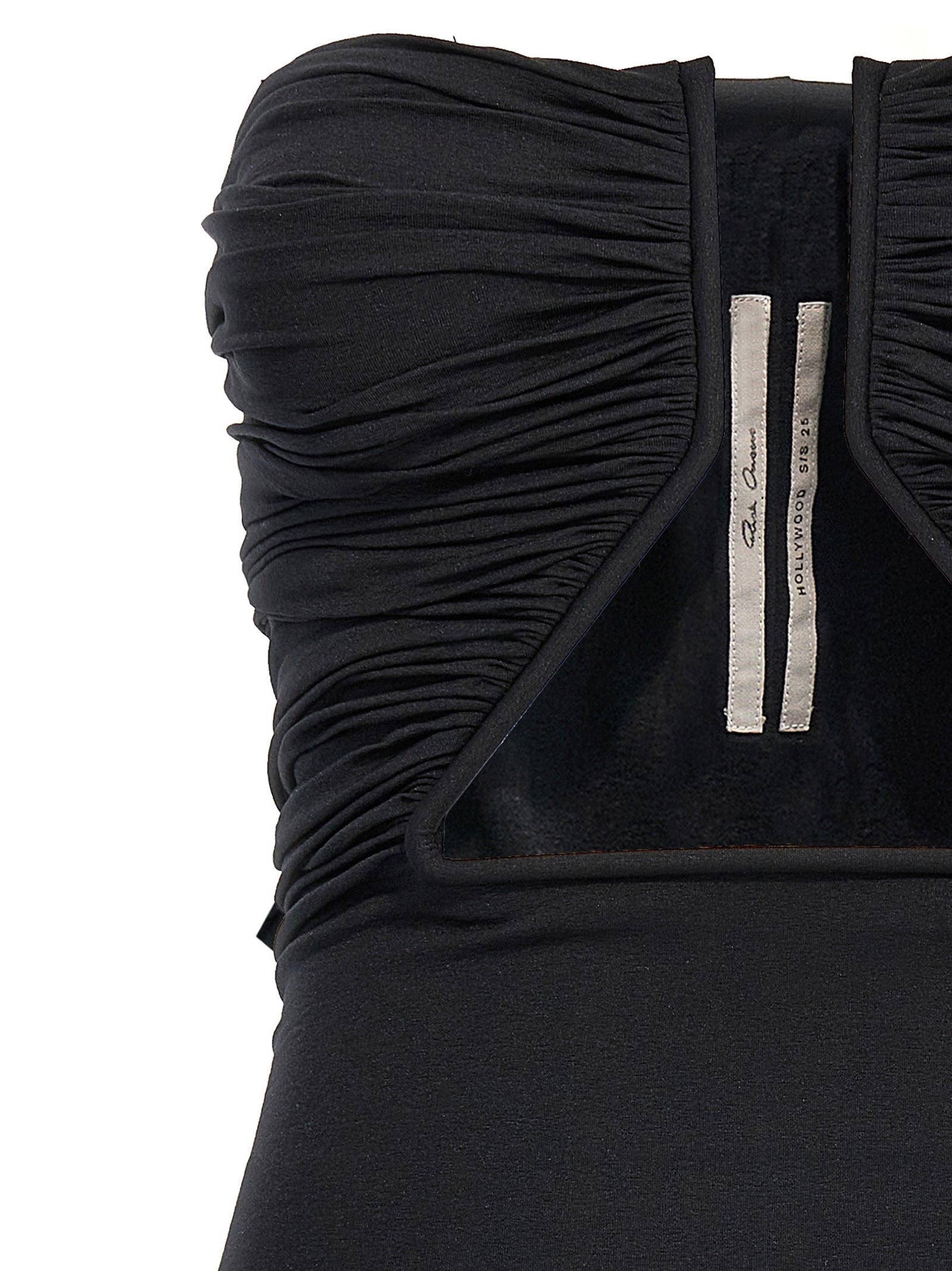 Black Nylon Short Dress