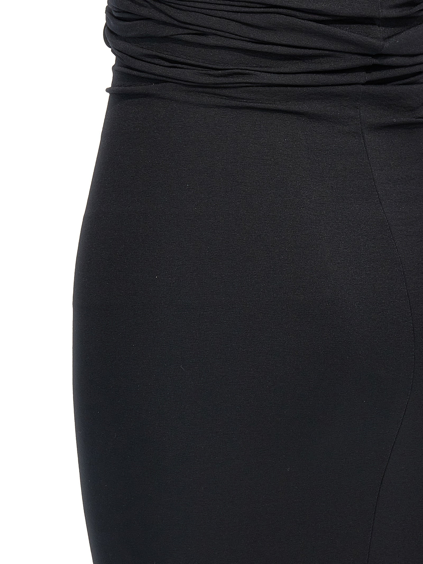 Black Nylon Short Dress