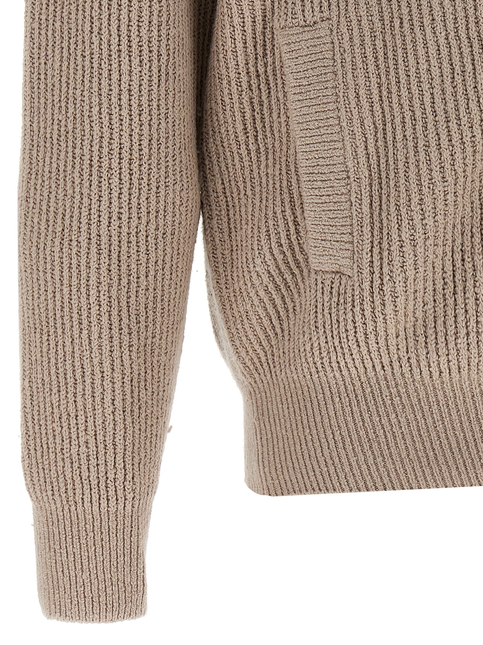 Beige Cotton Cardigan