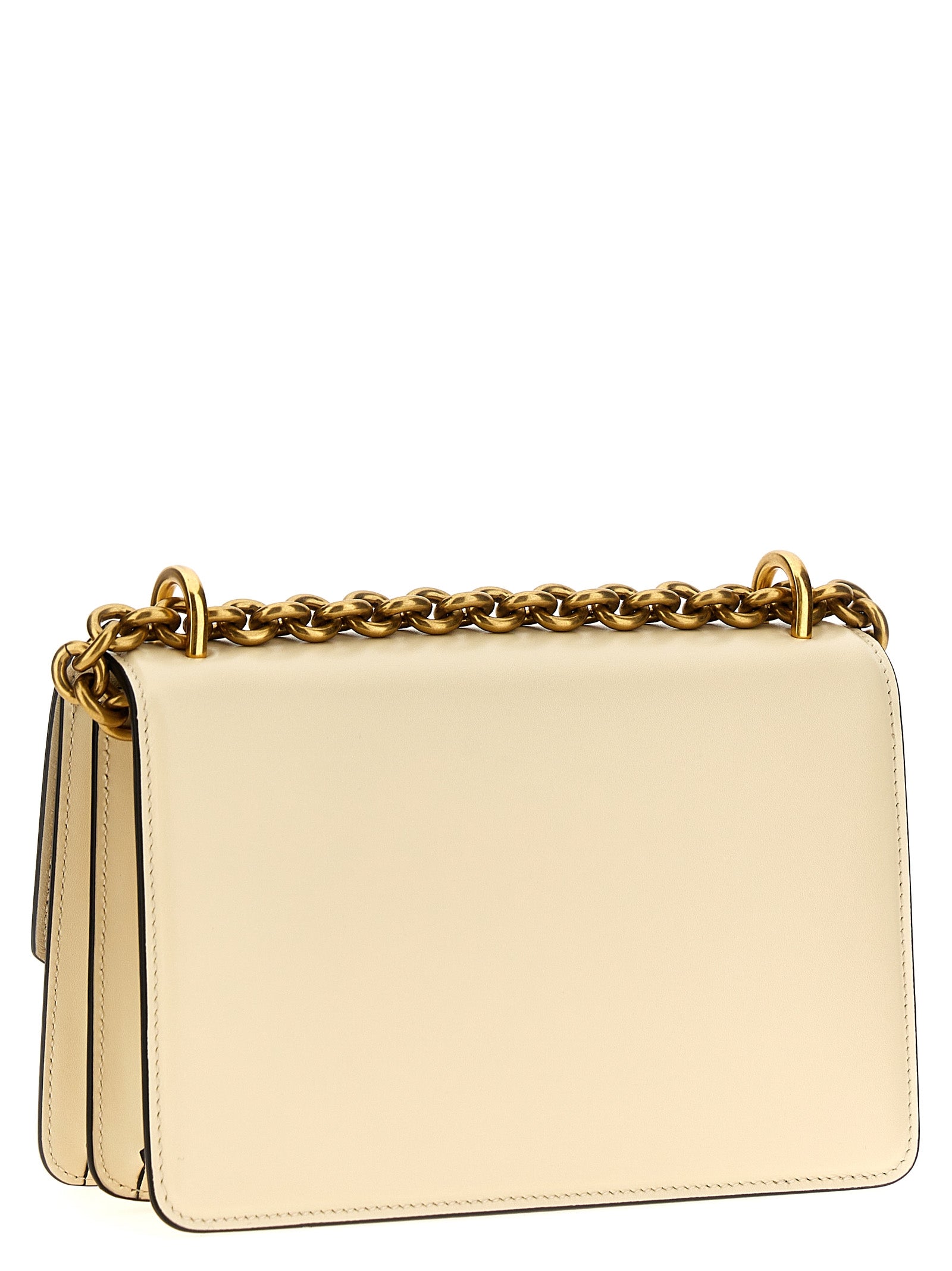 White Calfskin Shoulder Bag