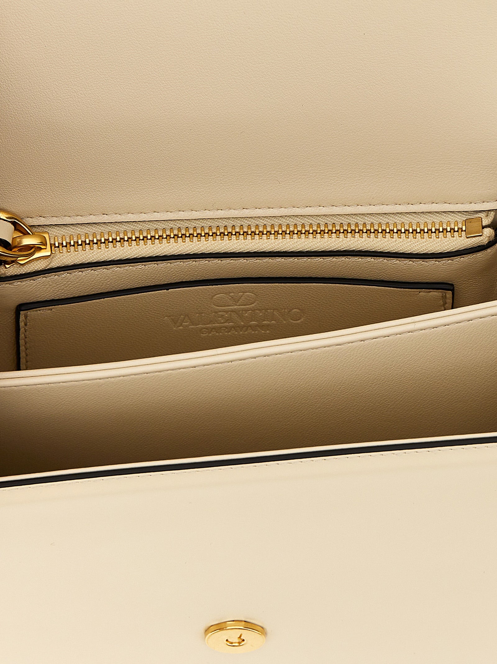 White Calfskin Shoulder Bag