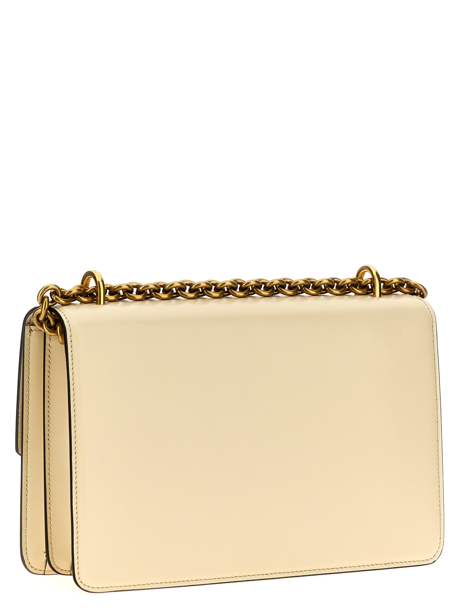 White Calfskin Shoulder Bag