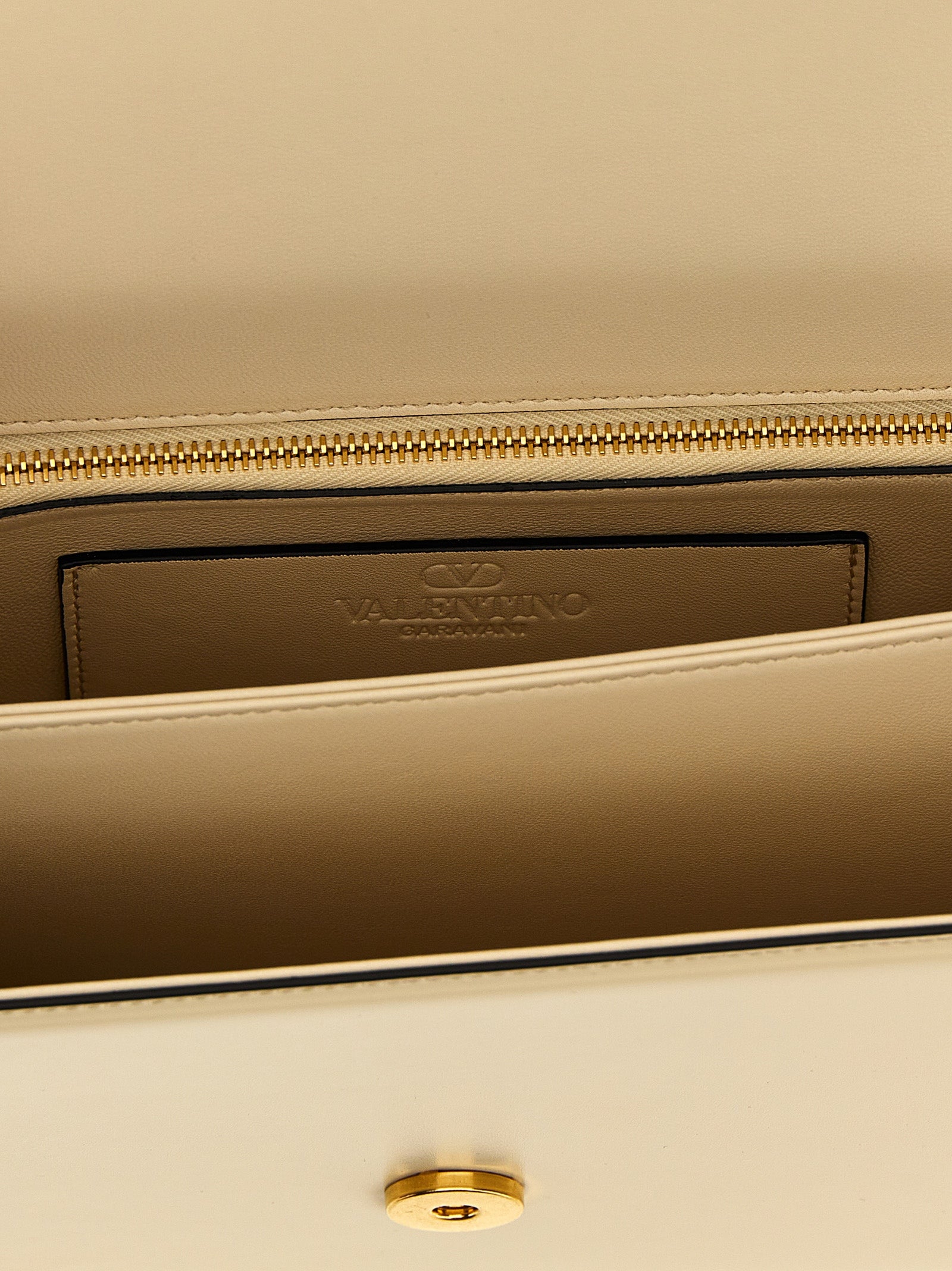 White Calfskin Shoulder Bag