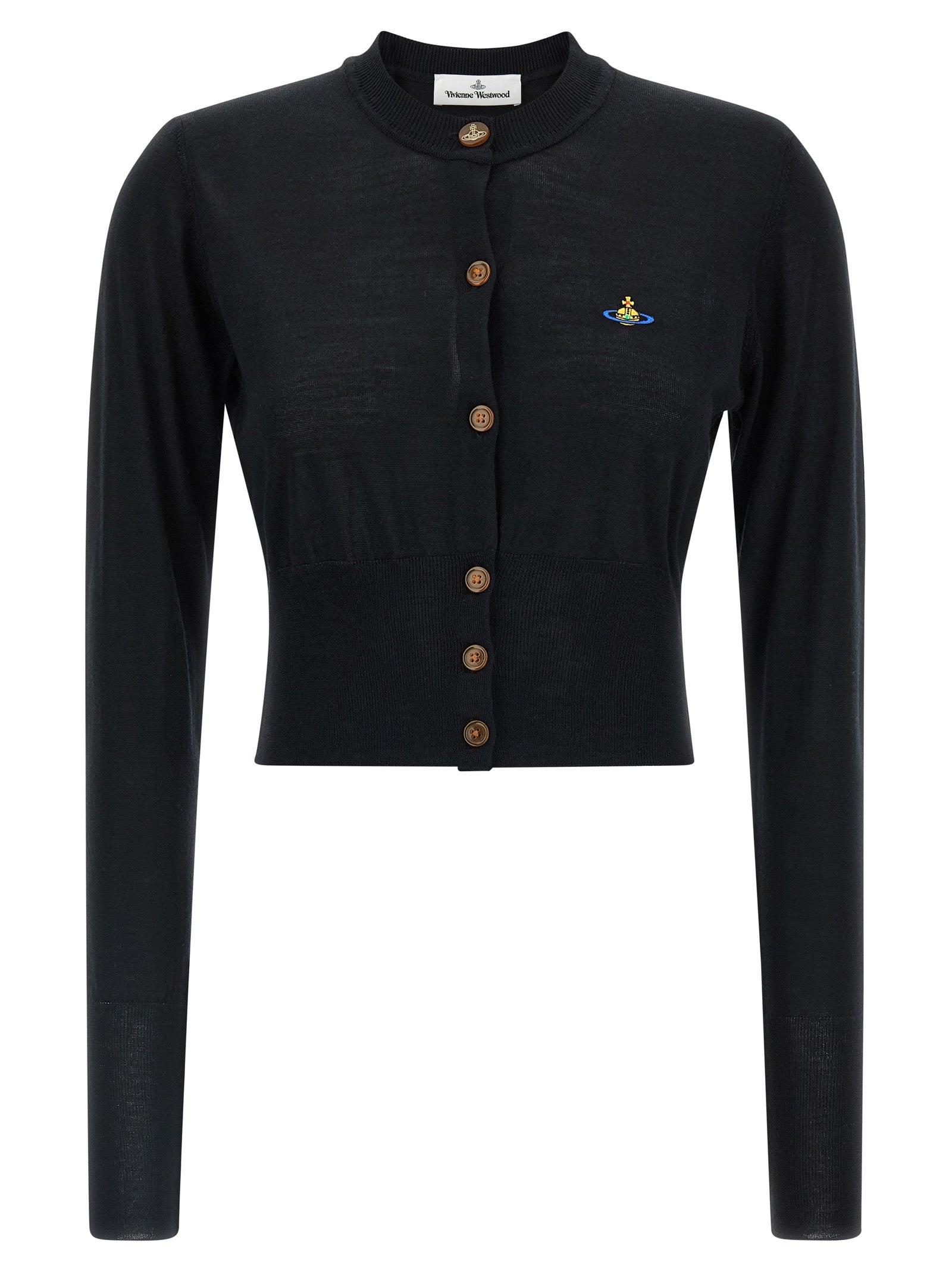 Black Wool Cardigan
