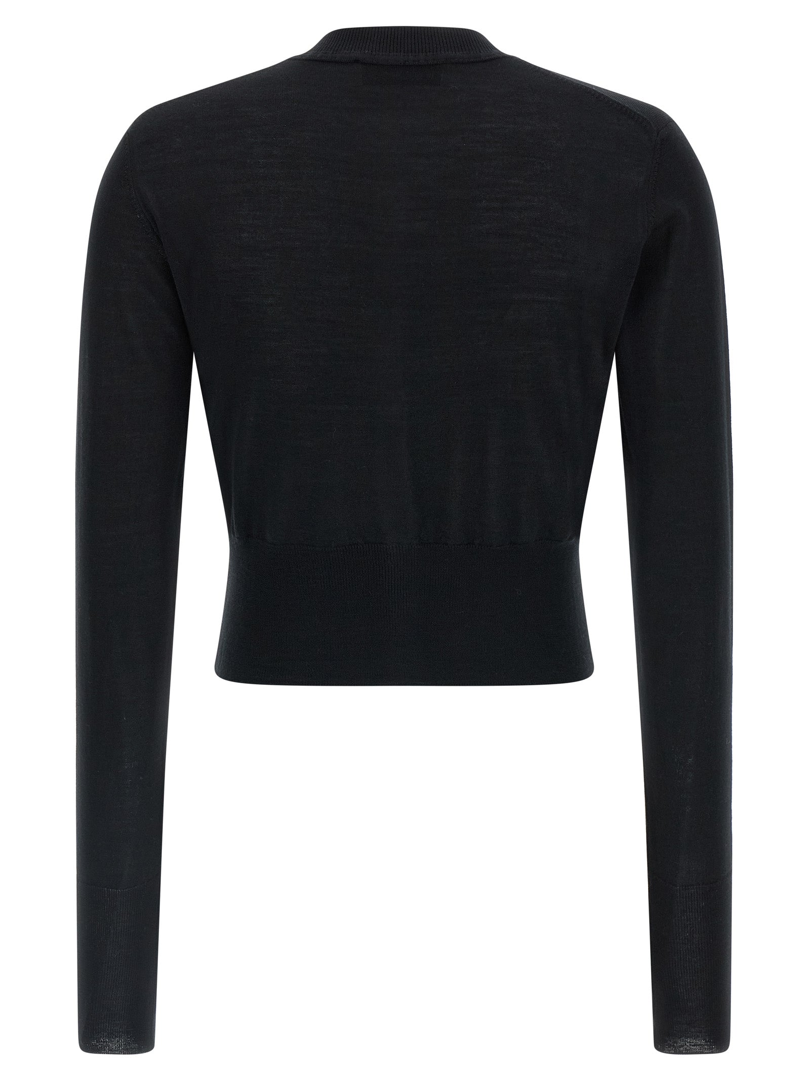 Black Wool Cardigan