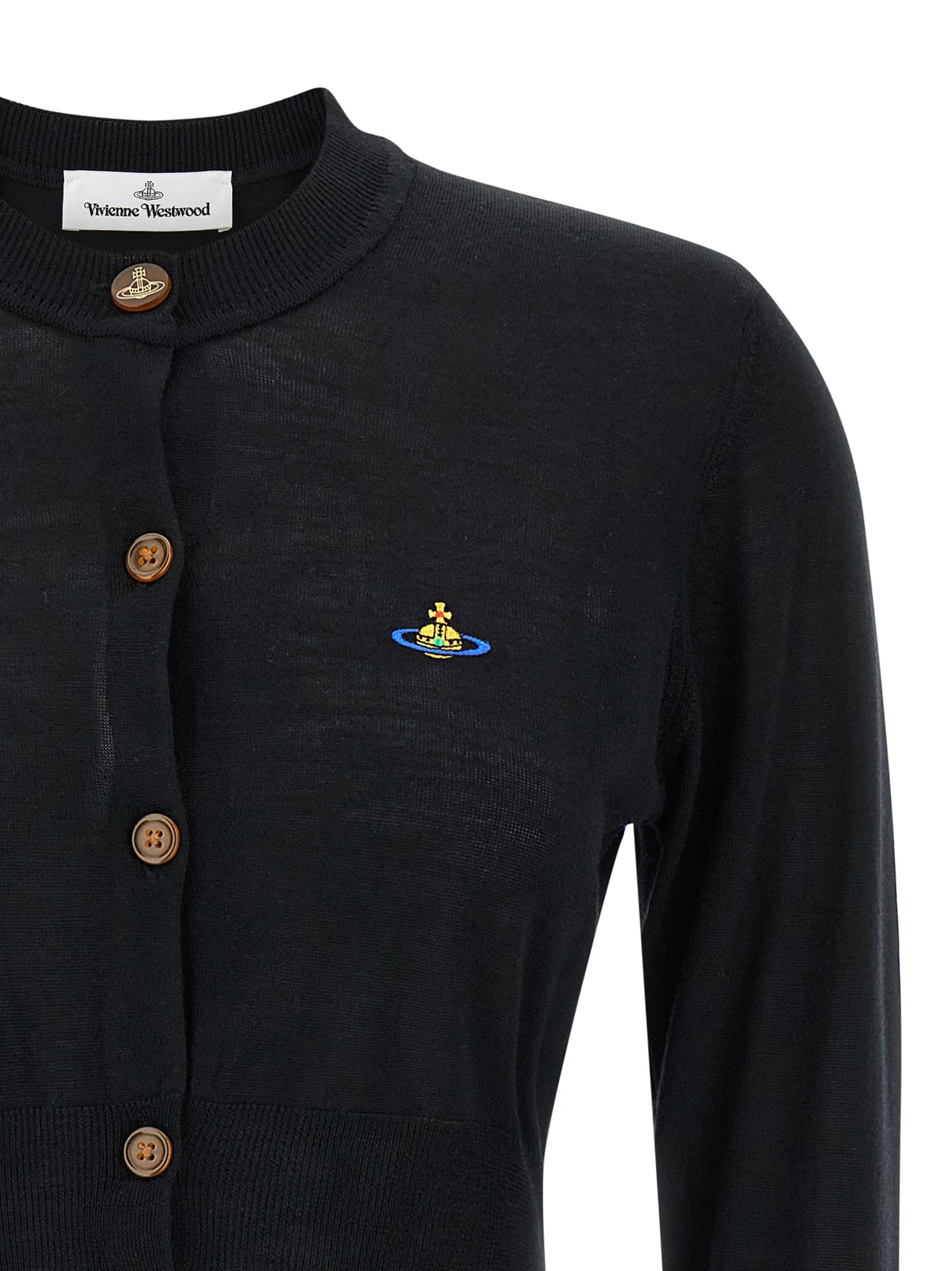 Black Wool Cardigan