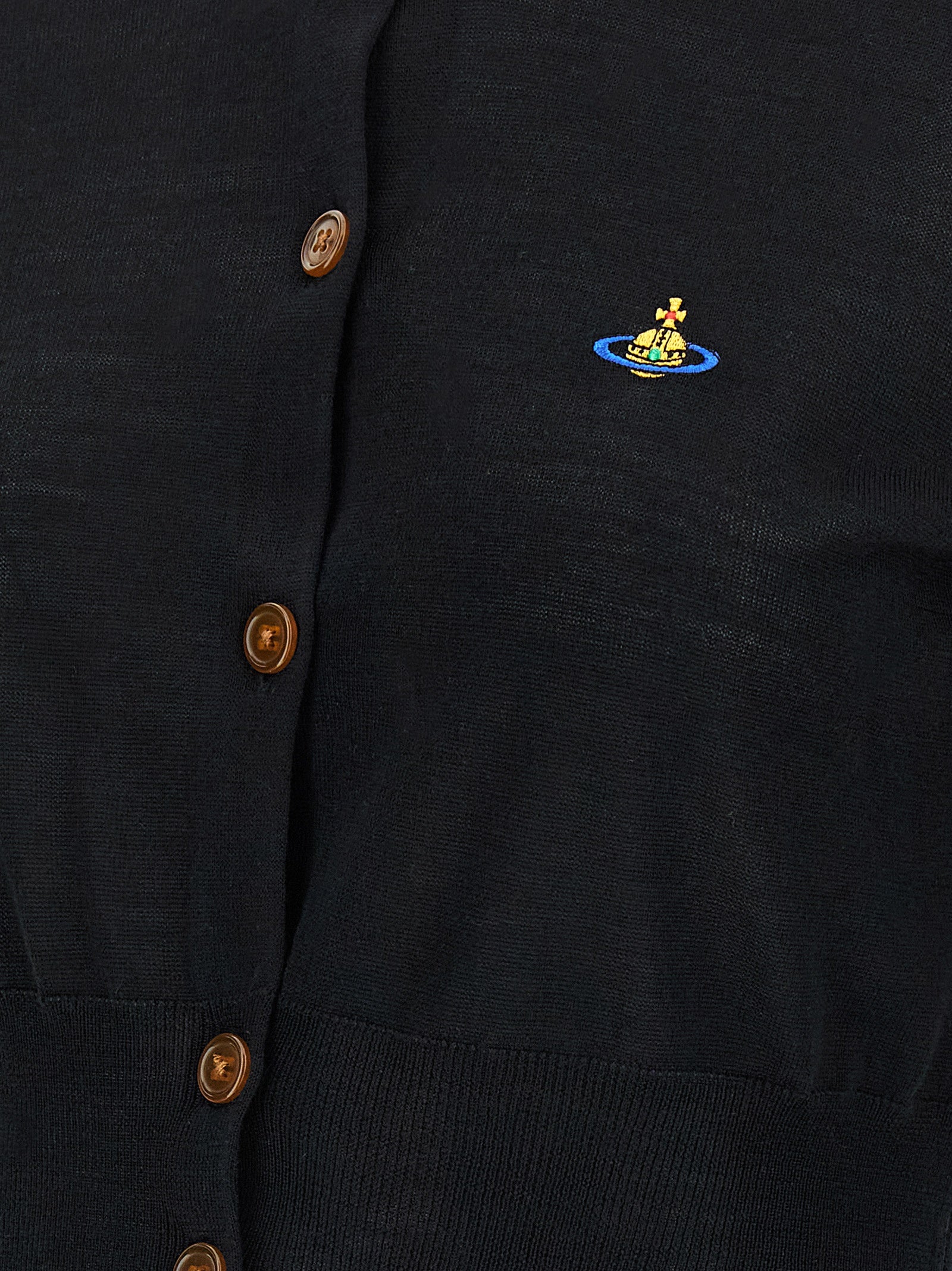 Black Wool Cardigan