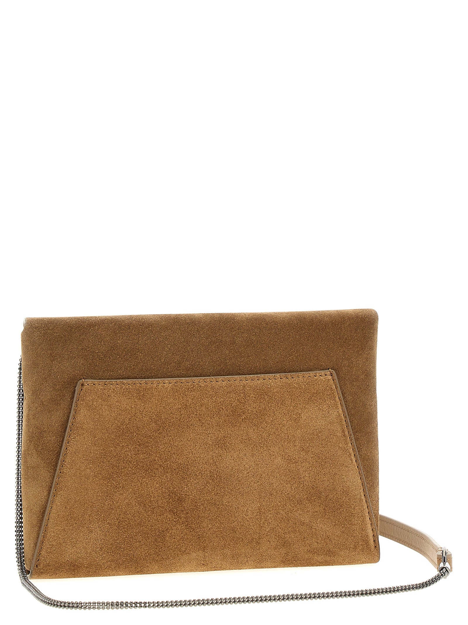 Brown Calfskin Clutch Bag