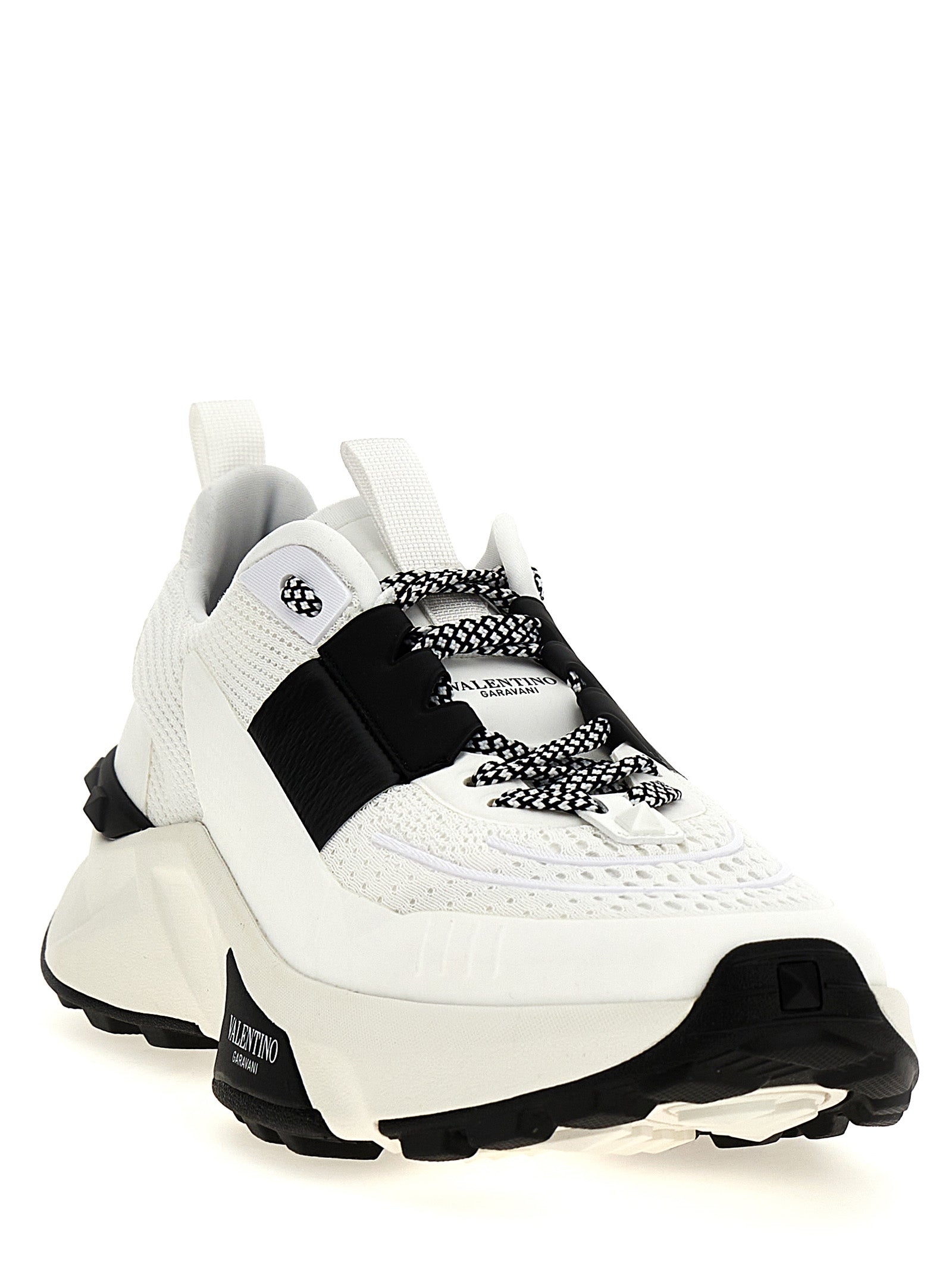 Bicolor Calfskin Athletic Sneakers